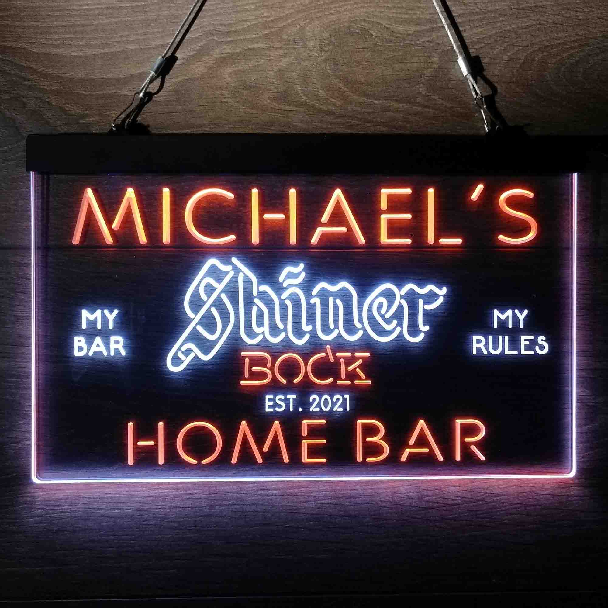 Personalized Shiner Bock Beer Neon-Like LED Sign - ProLedSign