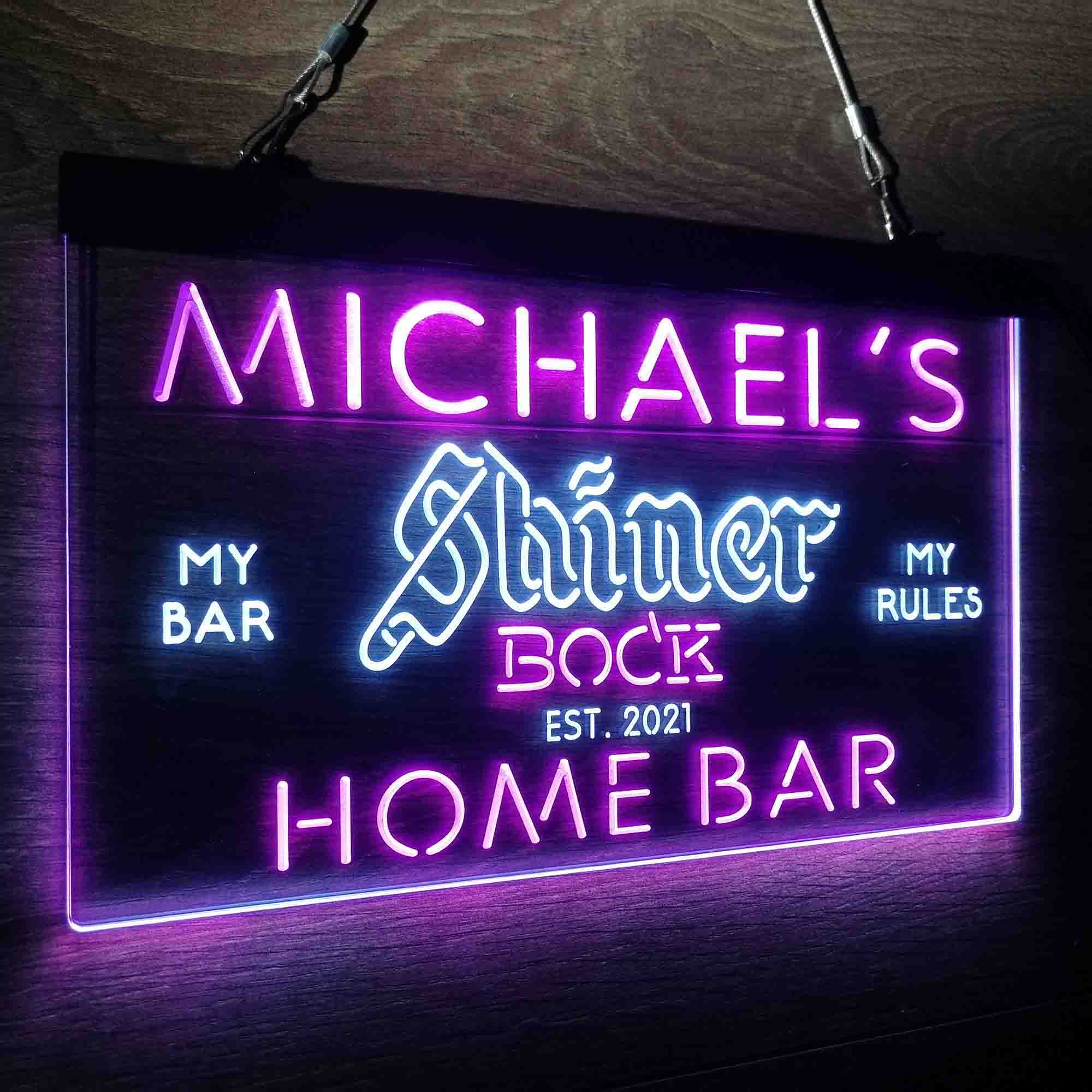 Personalized Shiner Bock Beer Neon-Like LED Sign - ProLedSign