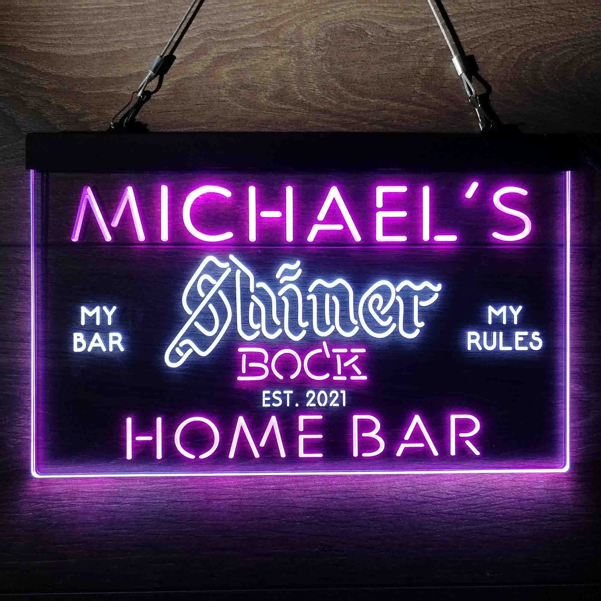 Personalized Shiner Bock Beer Neon-Like LED Sign - ProLedSign