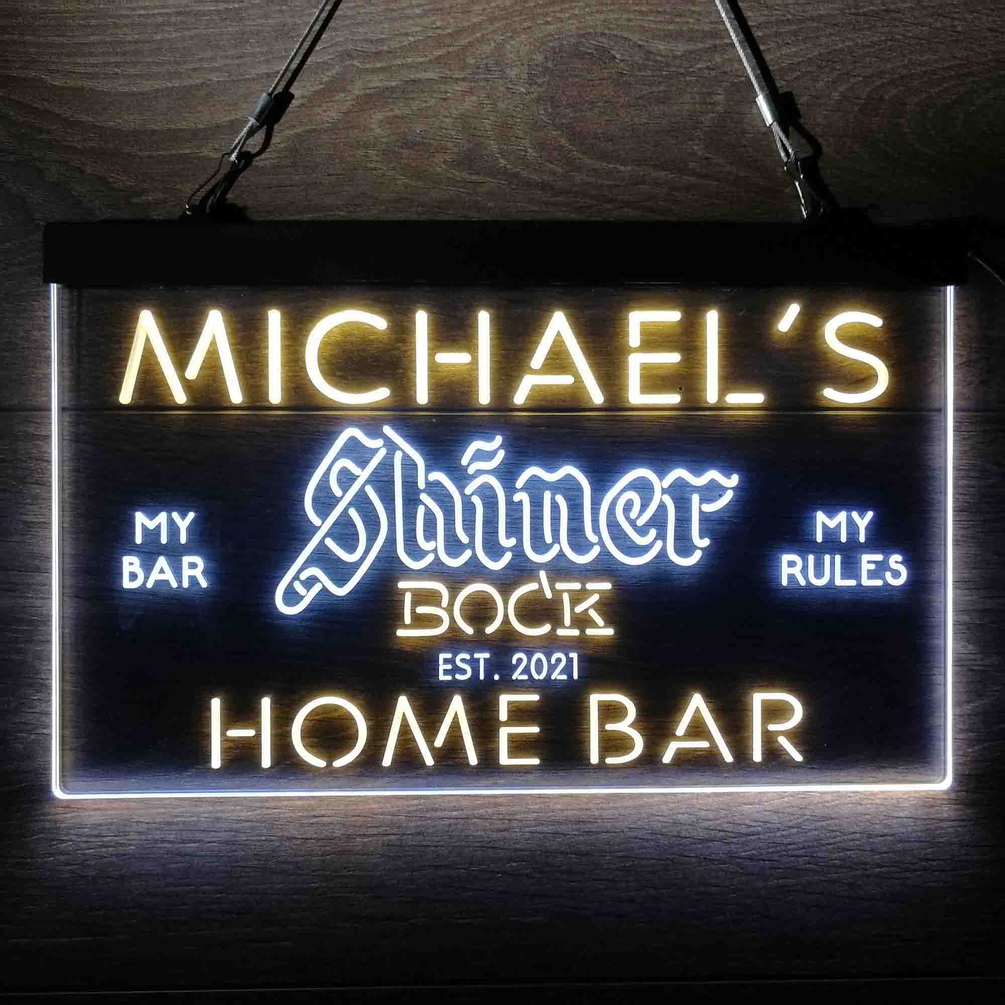 Personalized Shiner Bock Beer Neon-Like LED Sign - ProLedSign