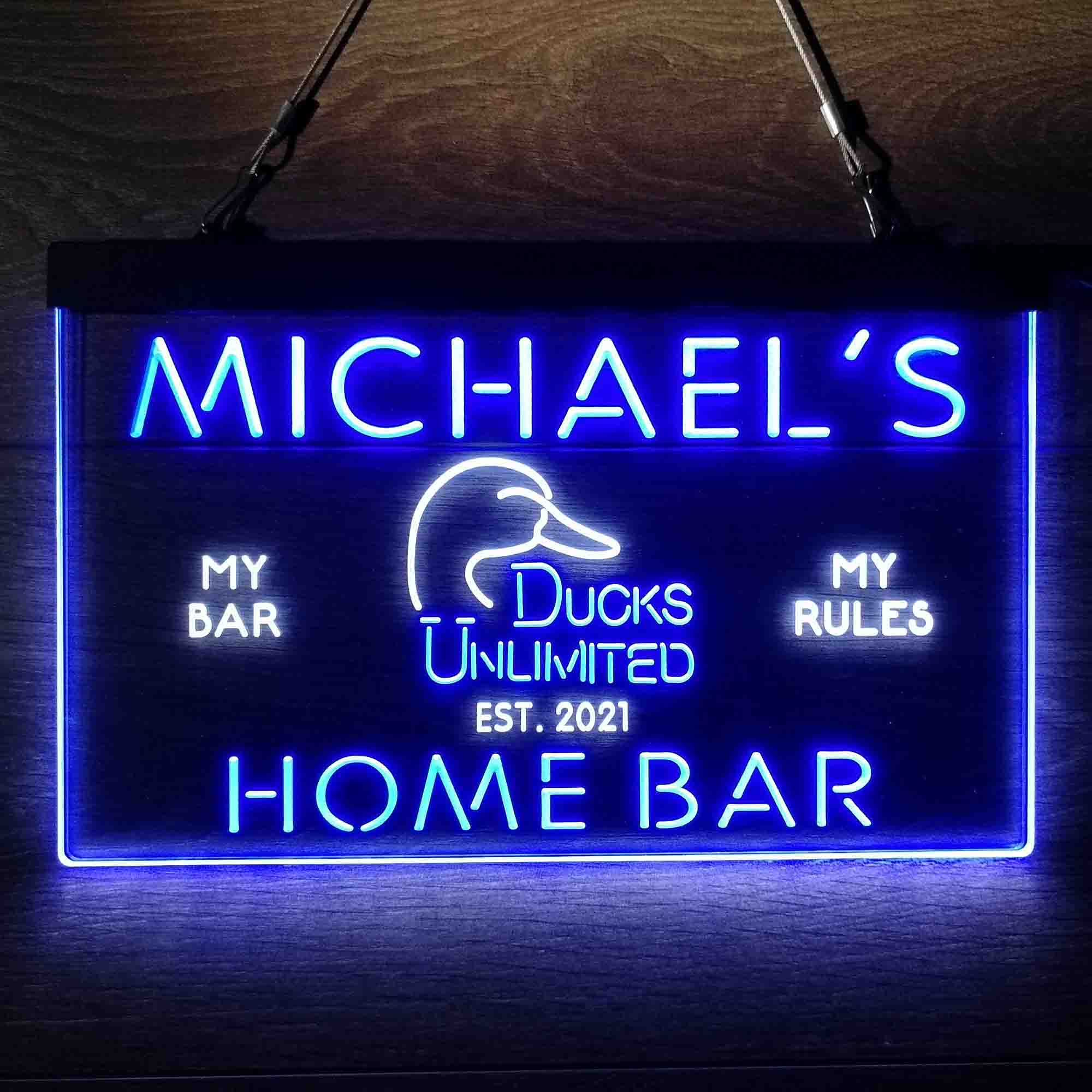 Personalized Ducks Unlimited Neon-Like LED Sign