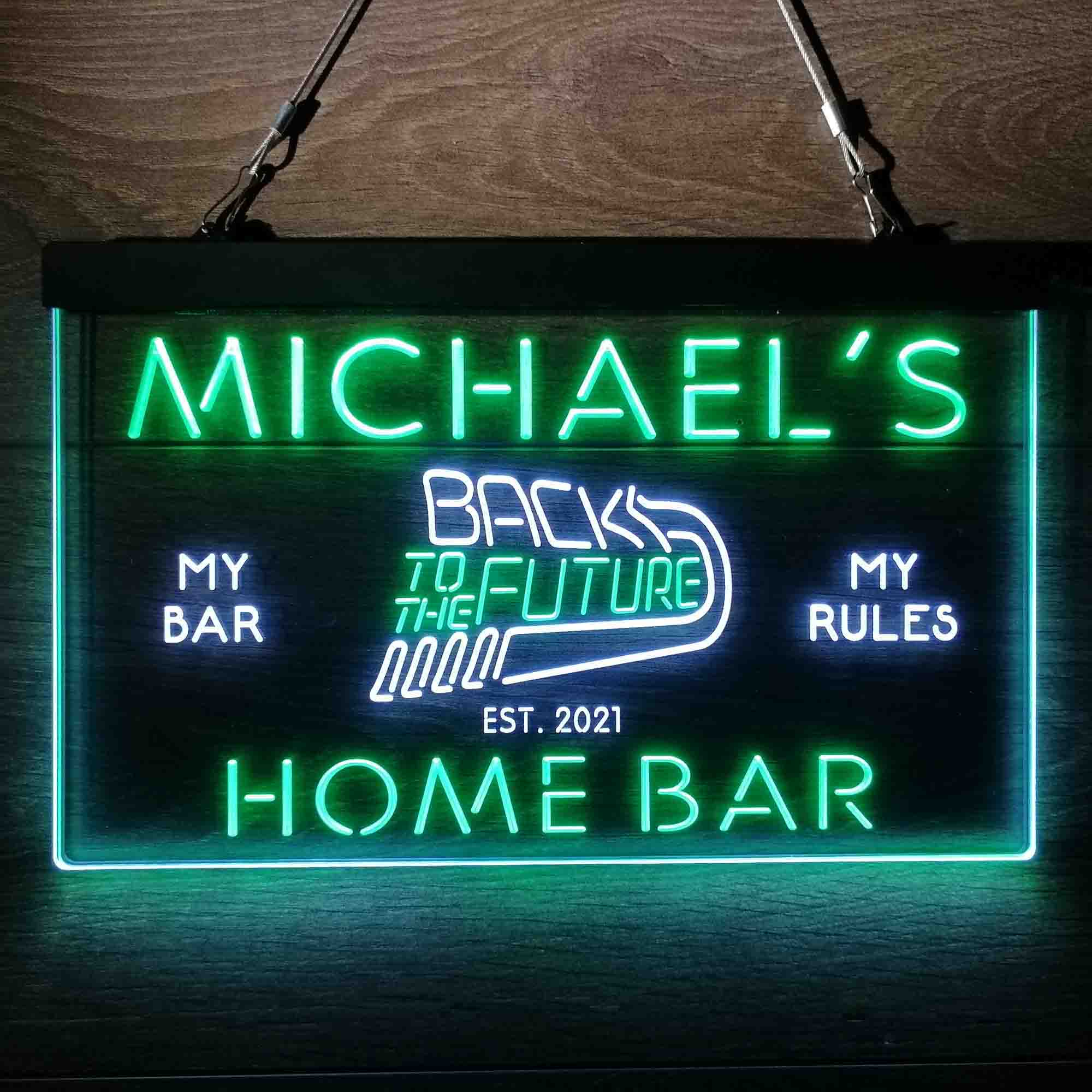 Personalized Back to The Future Movie Home Theater Neon-Like LED Sign - ProLedSign