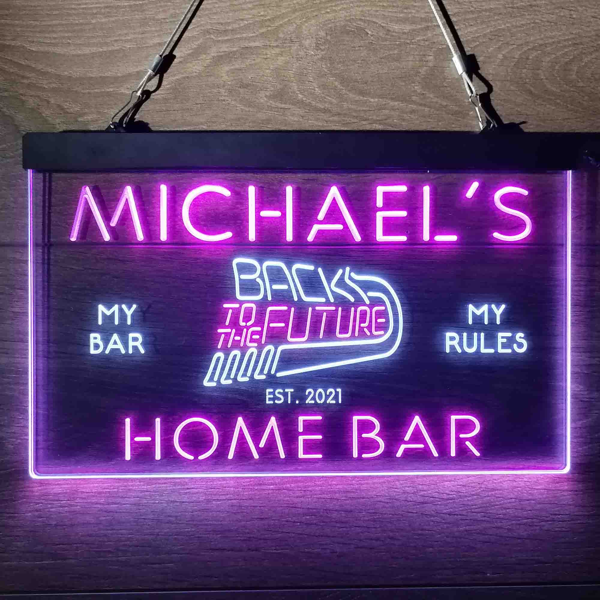 Personalized Back to The Future Movie Home Theater Neon-Like LED Sign - ProLedSign