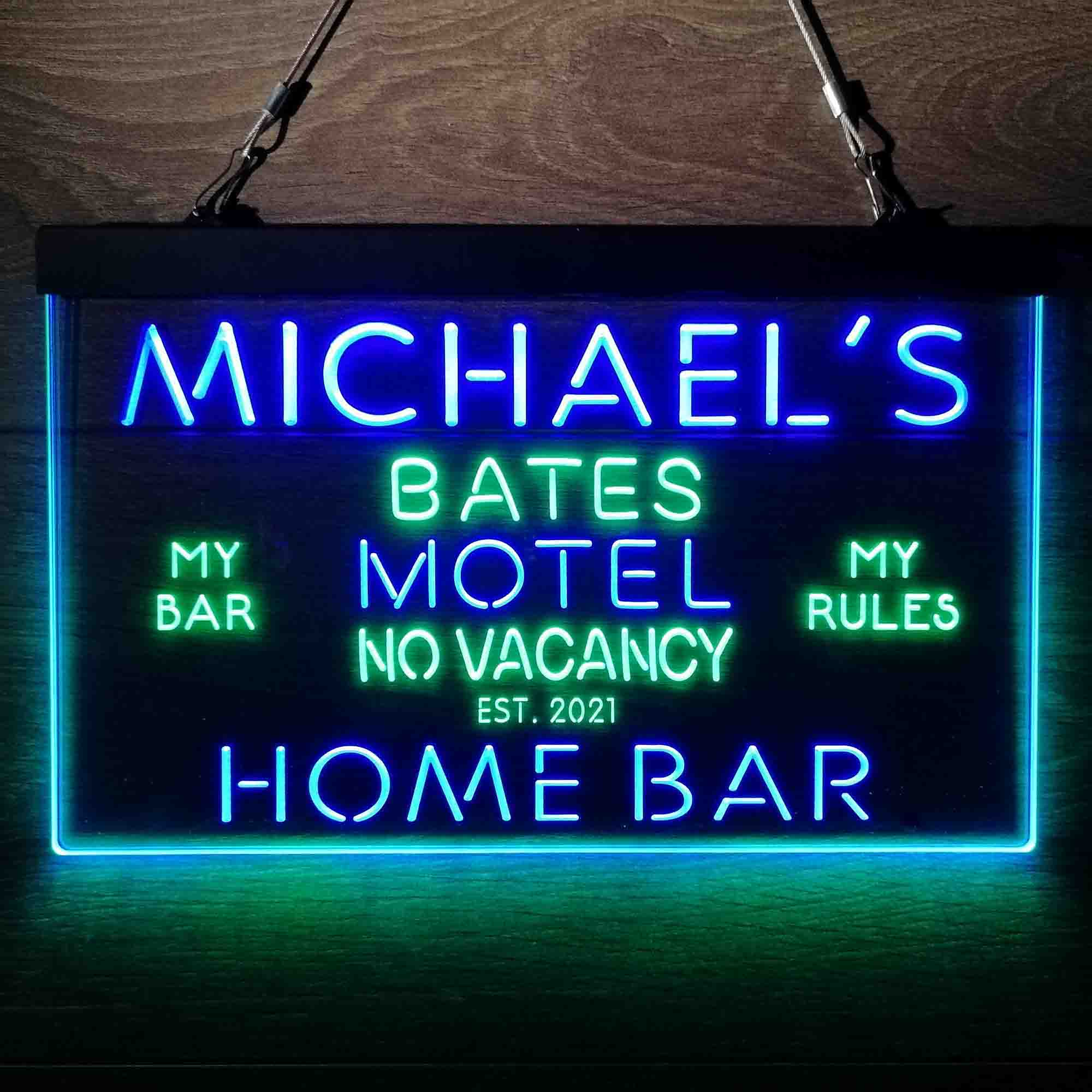 Personalized Bates Motel No Vacancy Neon-Like LED Sign - ProLedSign