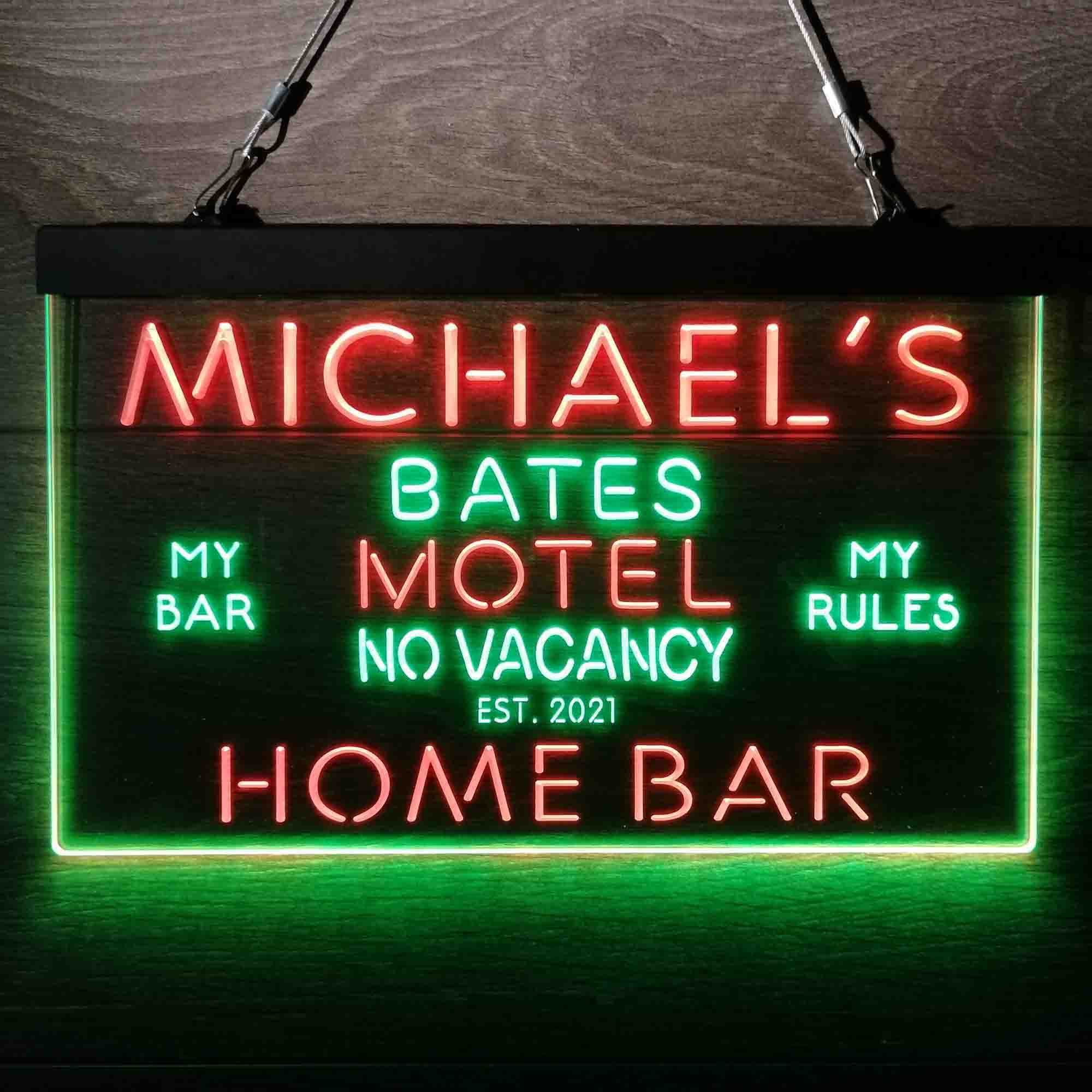 Personalized Bates Motel No Vacancy Neon-Like LED Sign - ProLedSign