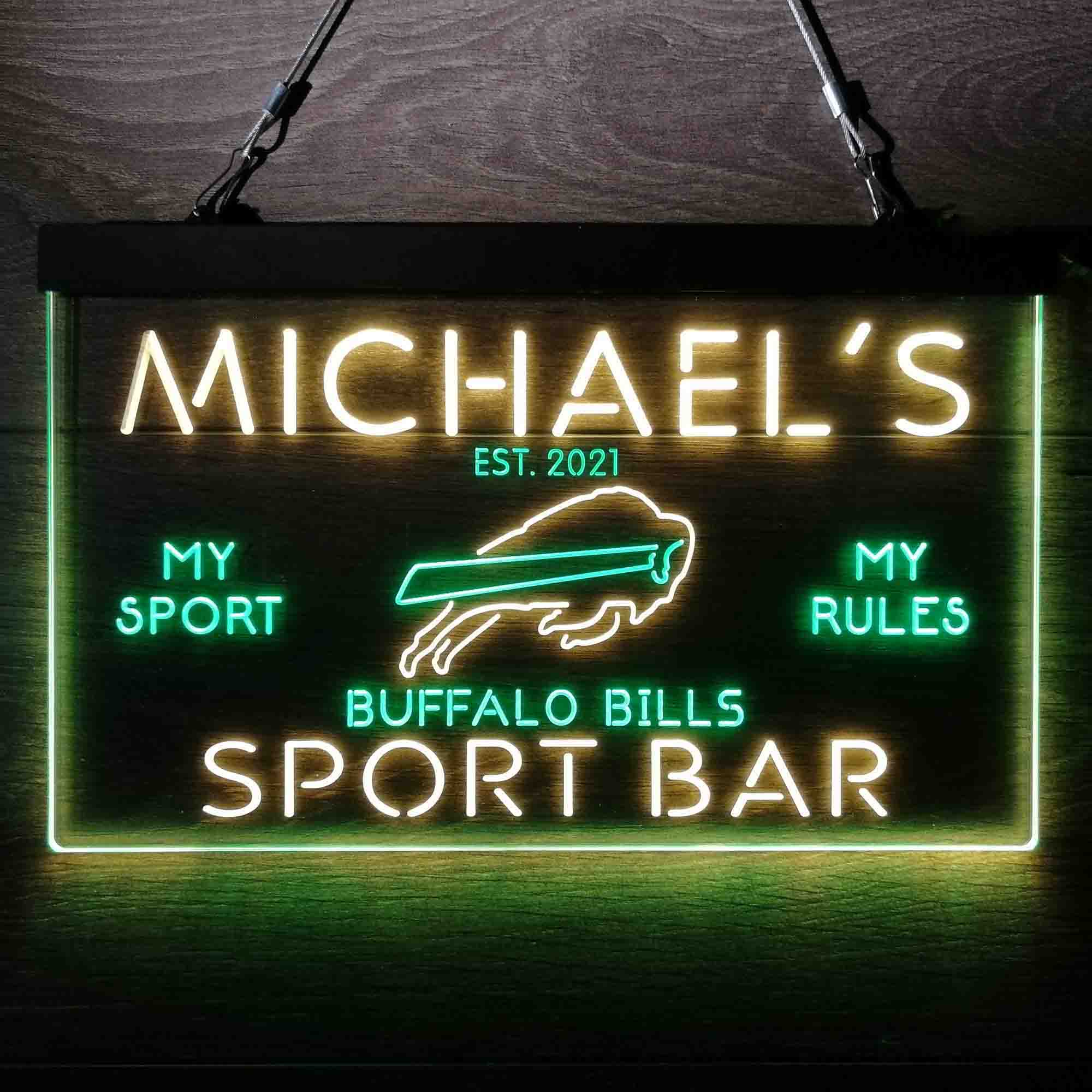 Personalized Buffalo Bills Neon-Like LED Sign - ProLedSign