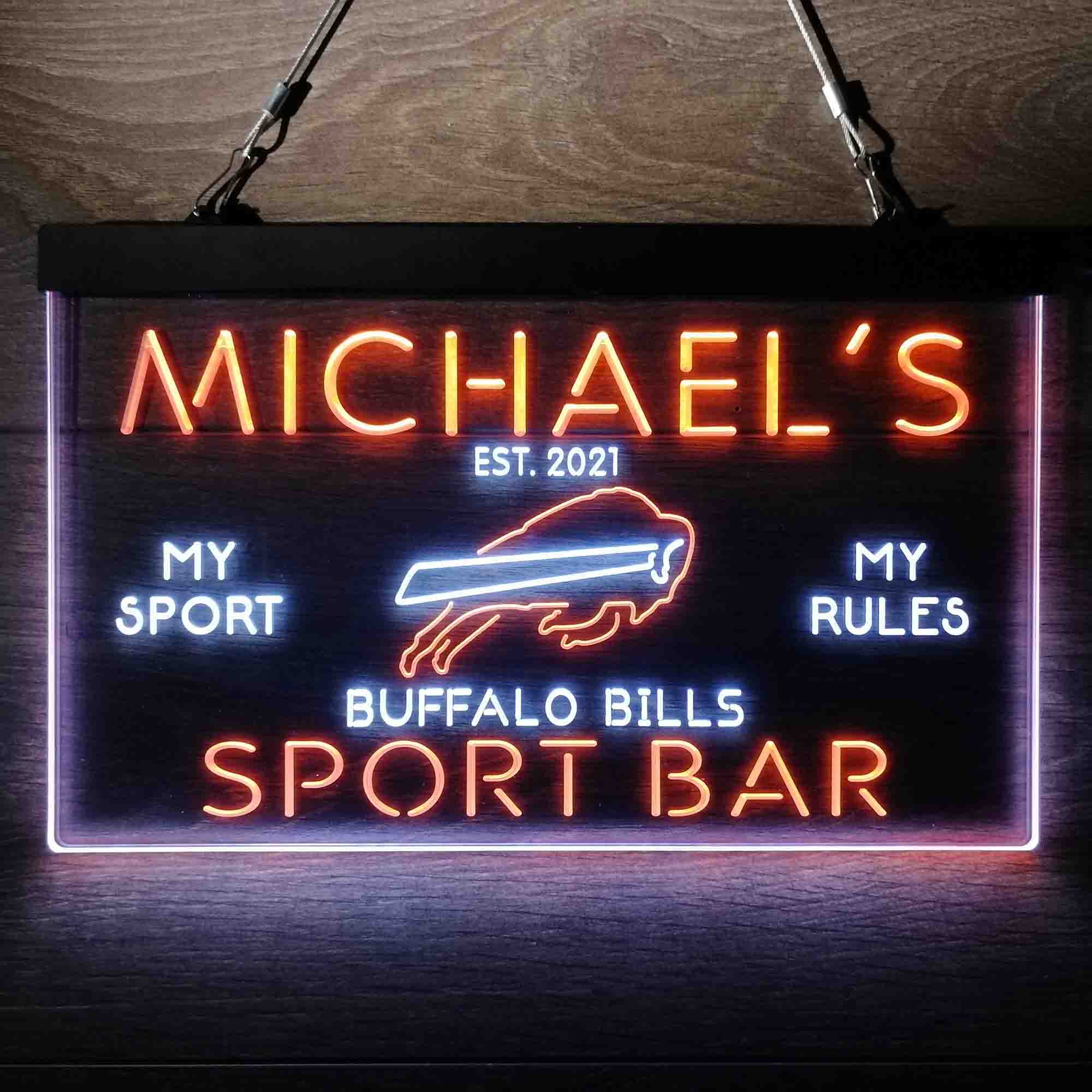 Personalized Buffalo Bills Neon-Like LED Sign - ProLedSign