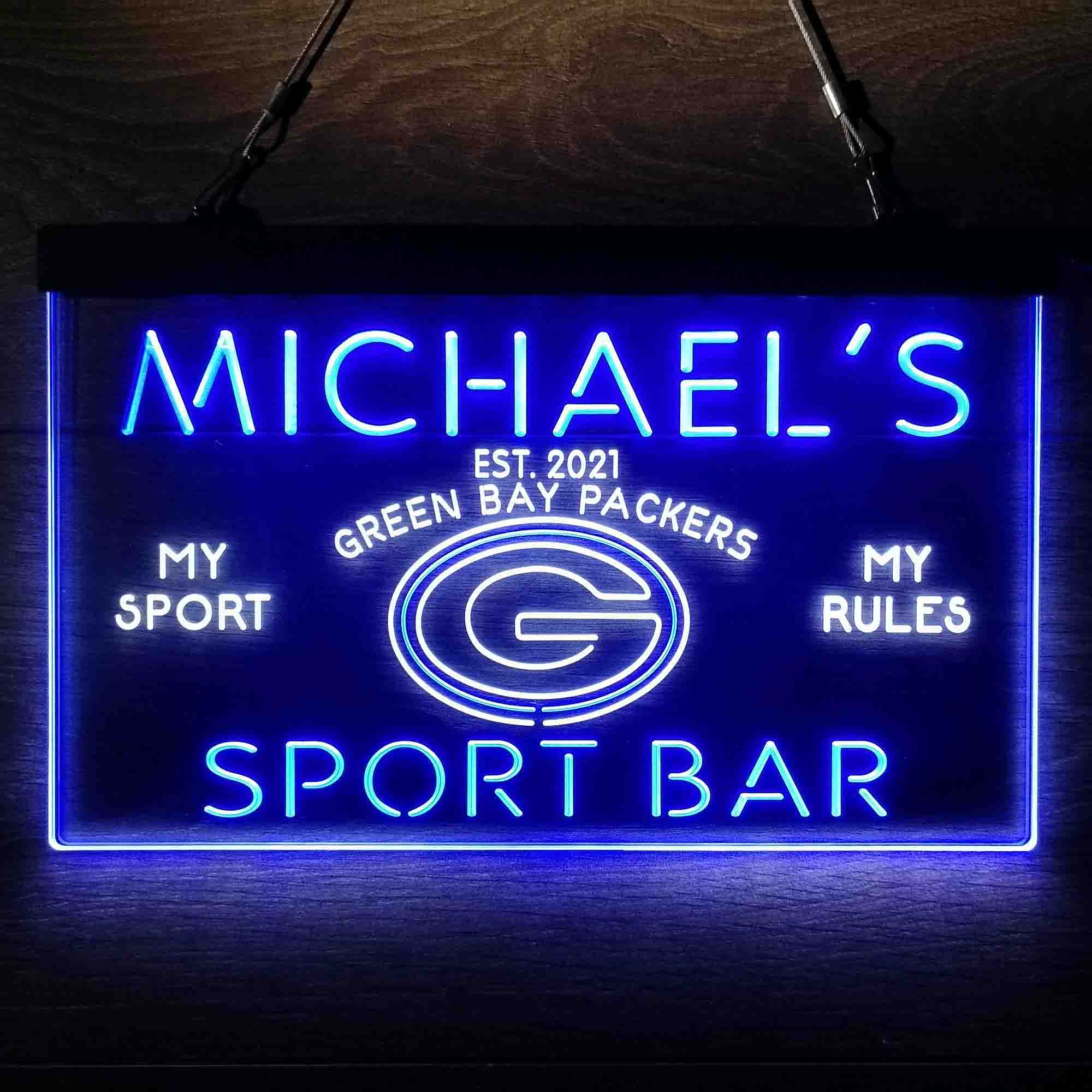 Personalized Green Bay Packers Neon-Like LED Sign - ProLedSign