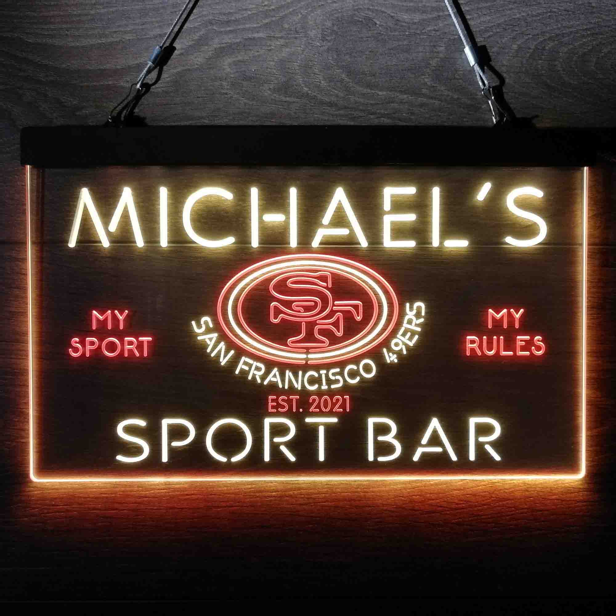 Personalized San Francisco 49ers Neon-Like LED Sign - ProLedSign