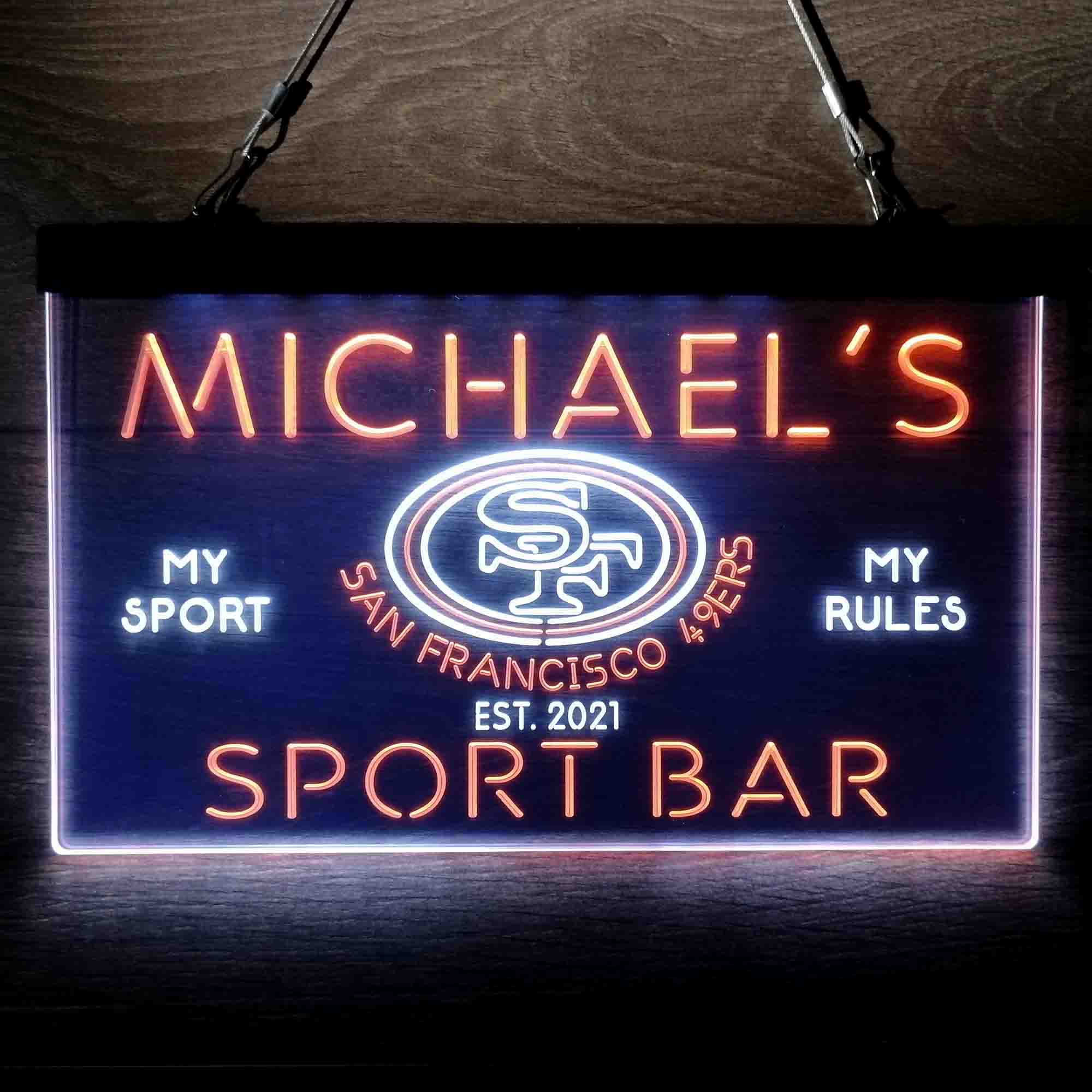 Personalized San Francisco 49ers Neon-Like LED Sign - ProLedSign