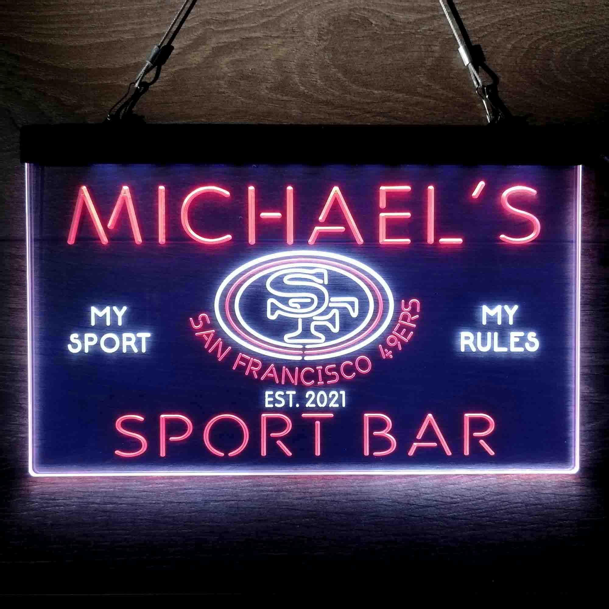 Personalized San Francisco 49ers Neon-Like LED Sign - ProLedSign