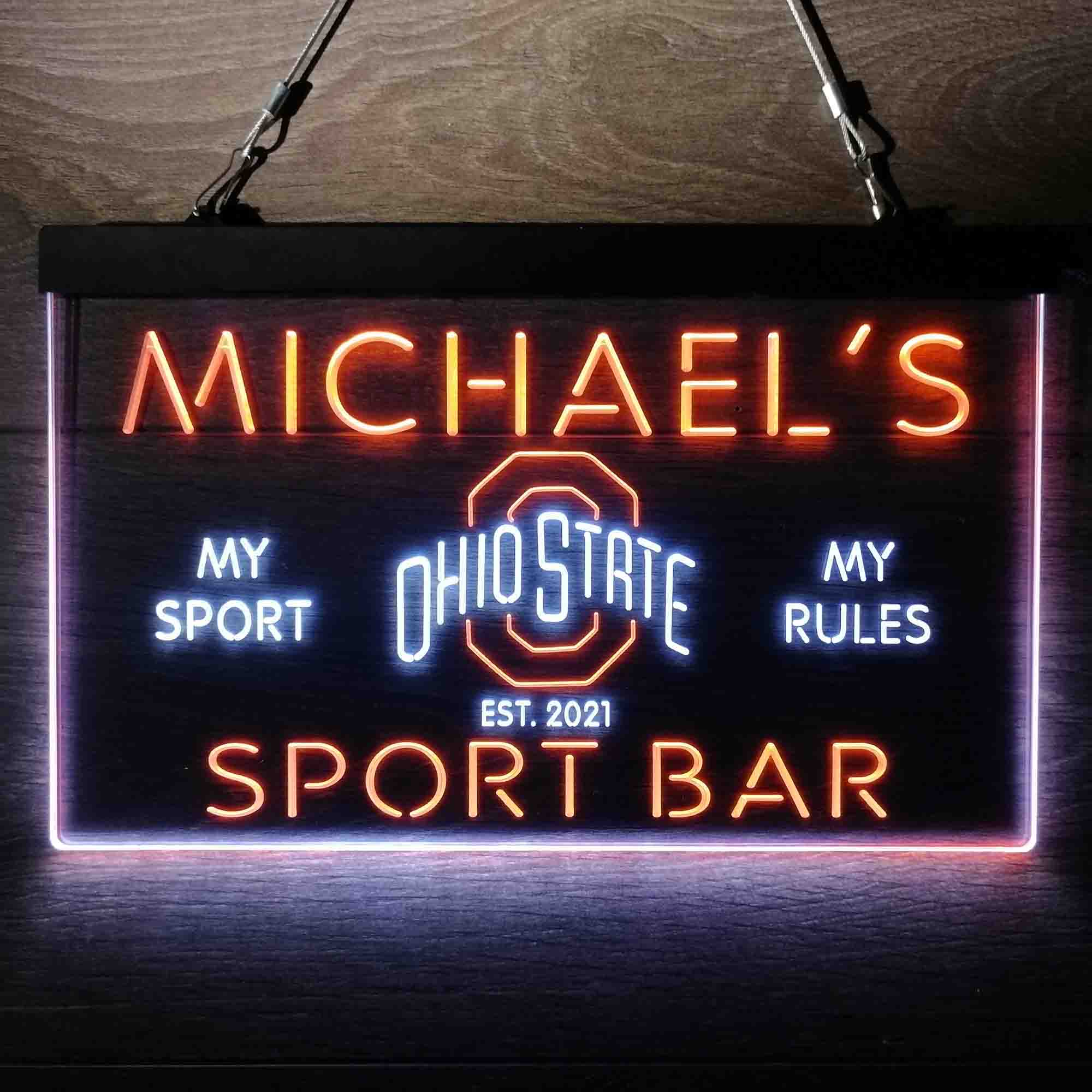 Personalized Ohio State Buckeyes Neon-Like LED Sign - ProLedSign