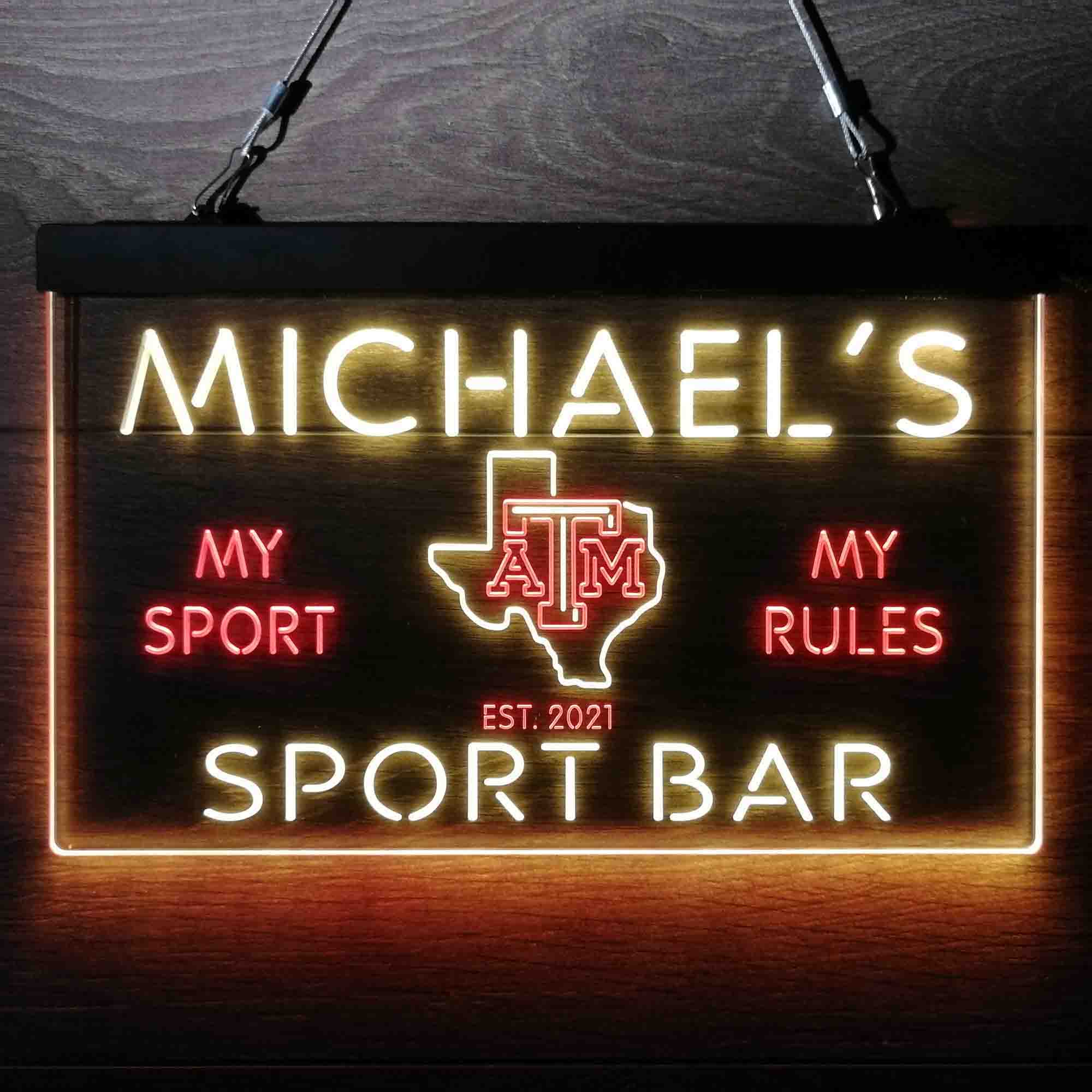 Personalized Texas A&M Aggies Neon-Like LED Sign - ProLedSign