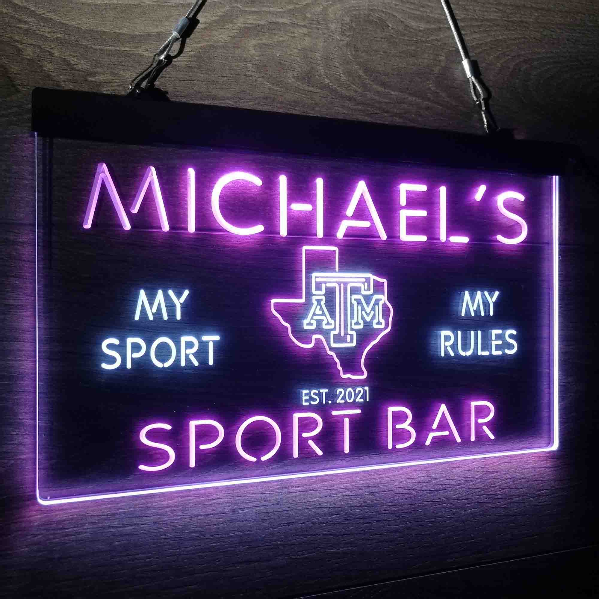 Personalized Texas A&M Aggies Neon-Like LED Sign - ProLedSign