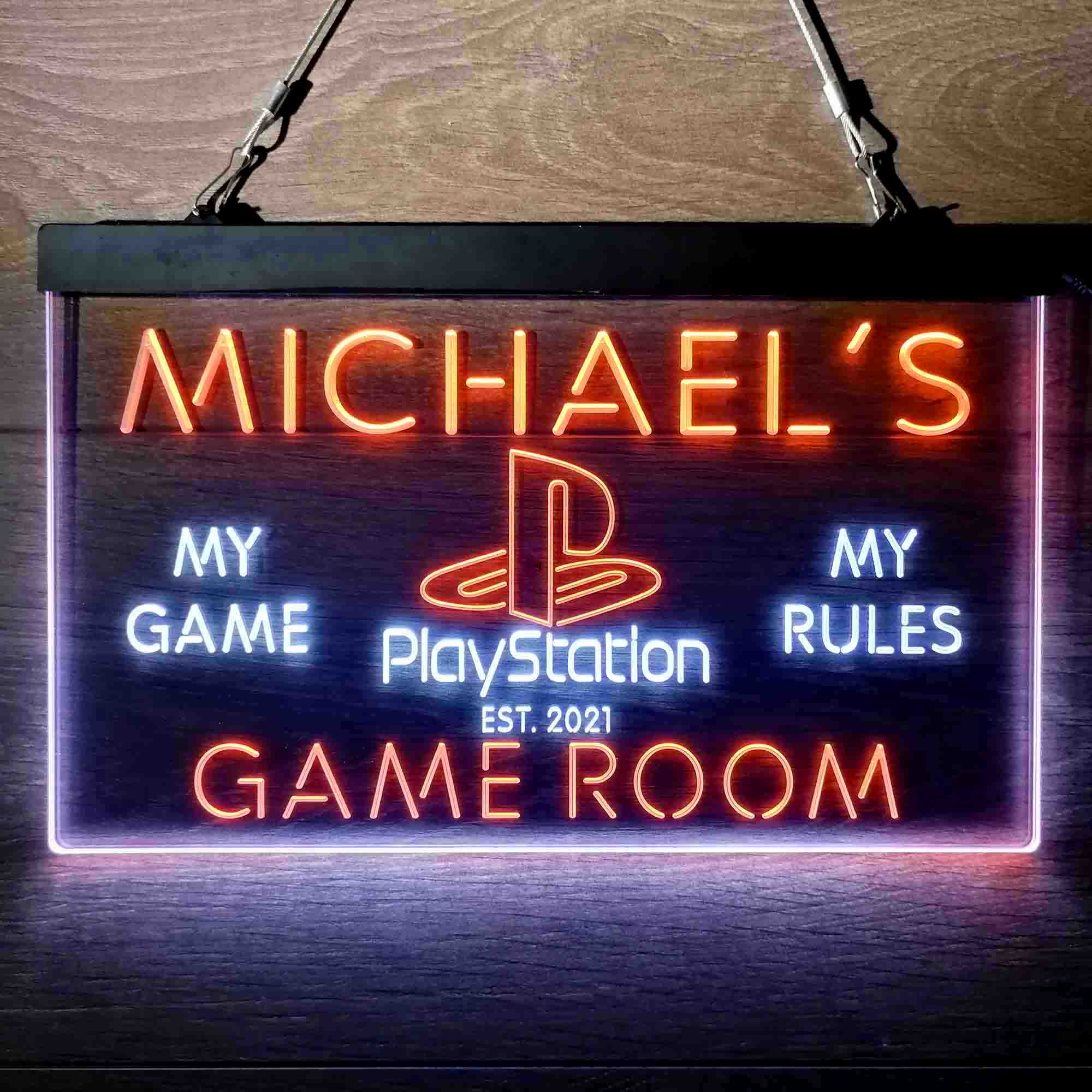 Custom Playstation PS4 PS5 Game Room Neon LED Sign
