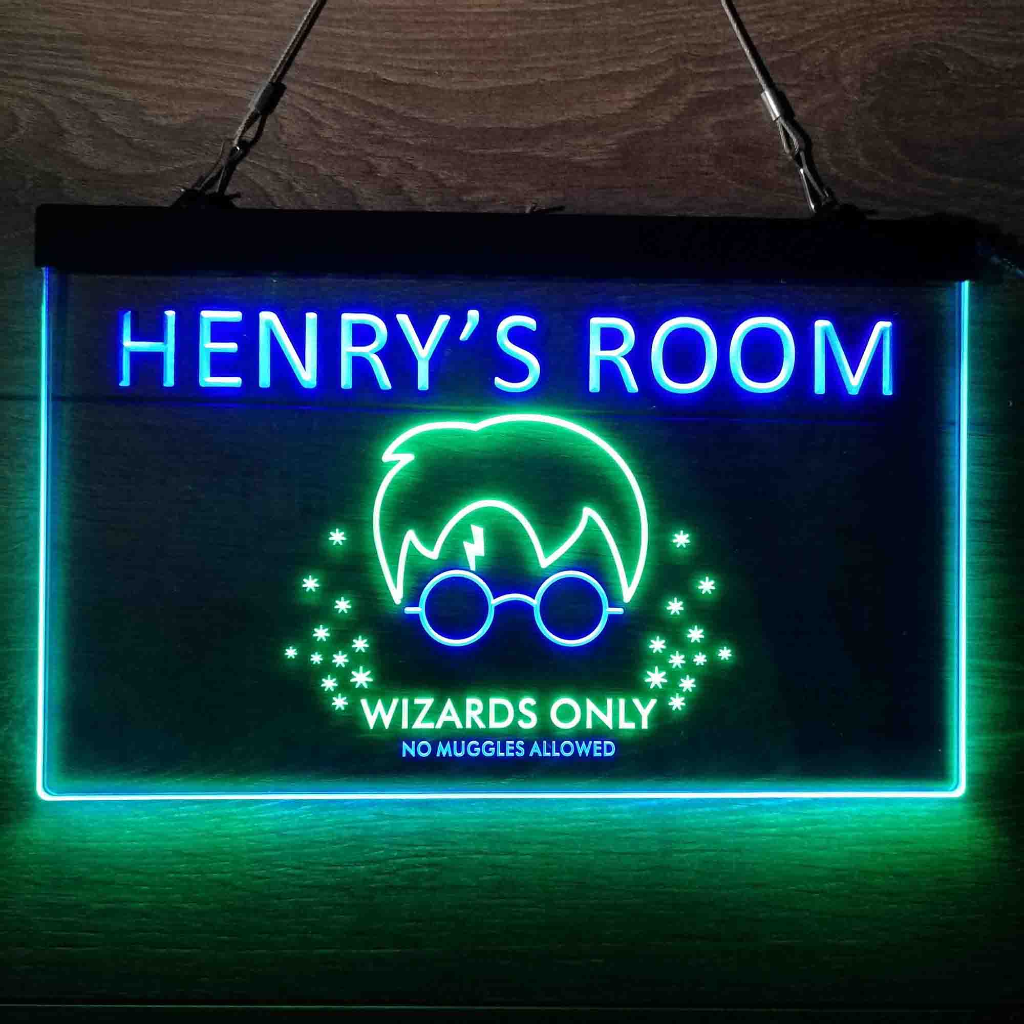 Personalized Harry Potter Wizards Only Neon LED Sign
