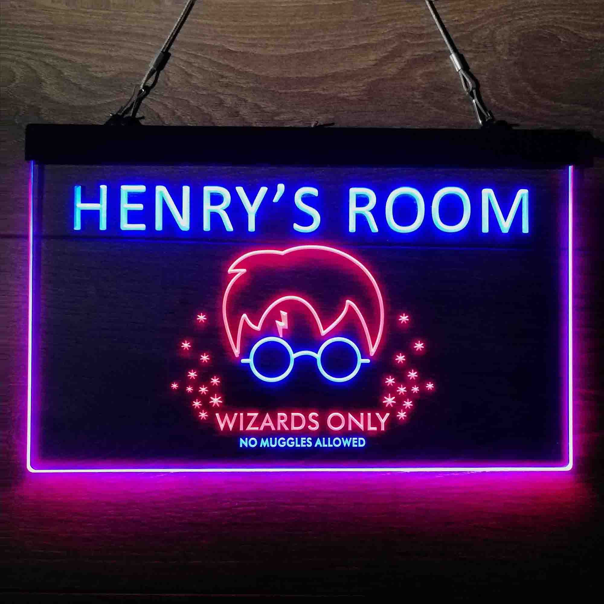 Personalized Harry Potter Wizards Only Neon LED Sign