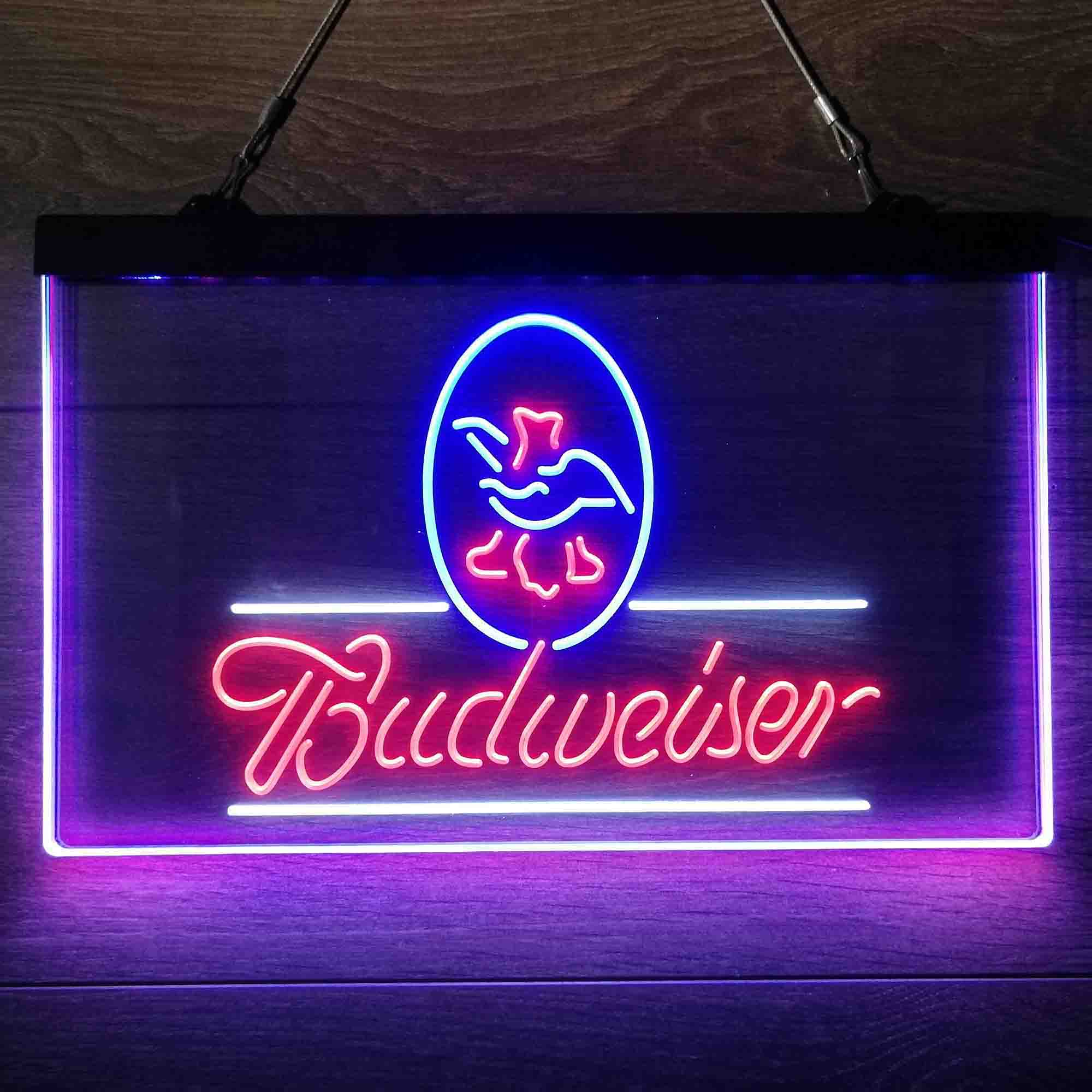 Budweiser Eagle US Beer Neon 3-Color LED Sign