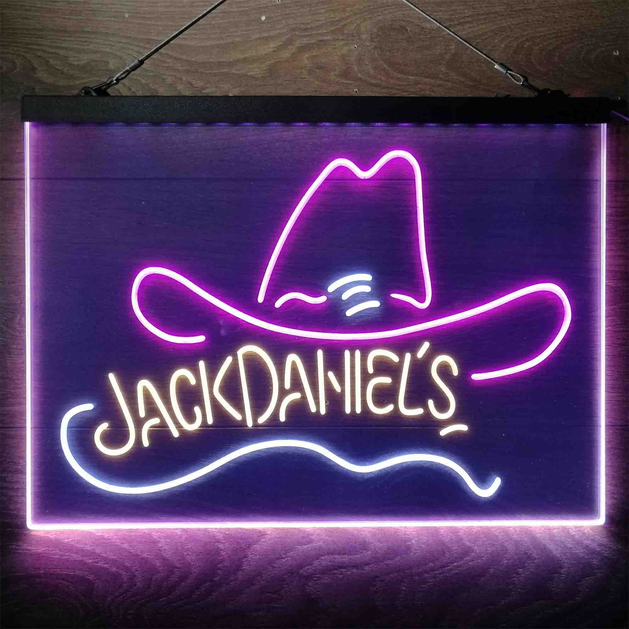 Jack Daniel's Hat Neon 3-Color LED Sign