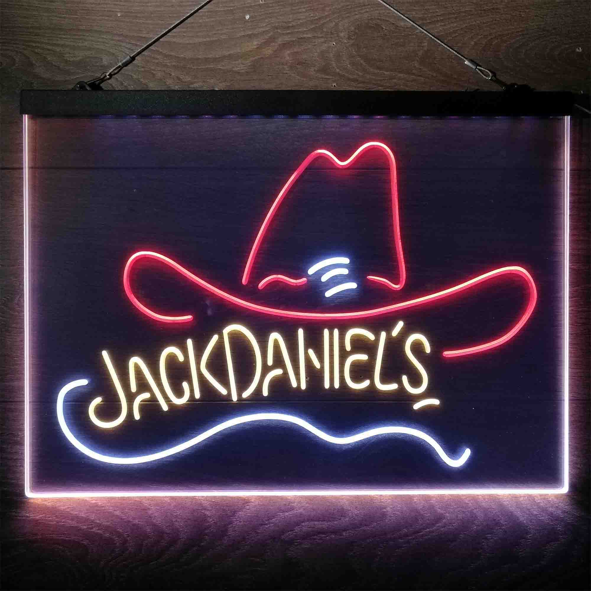 Jack Daniel's Hat Neon 3-Color LED Sign