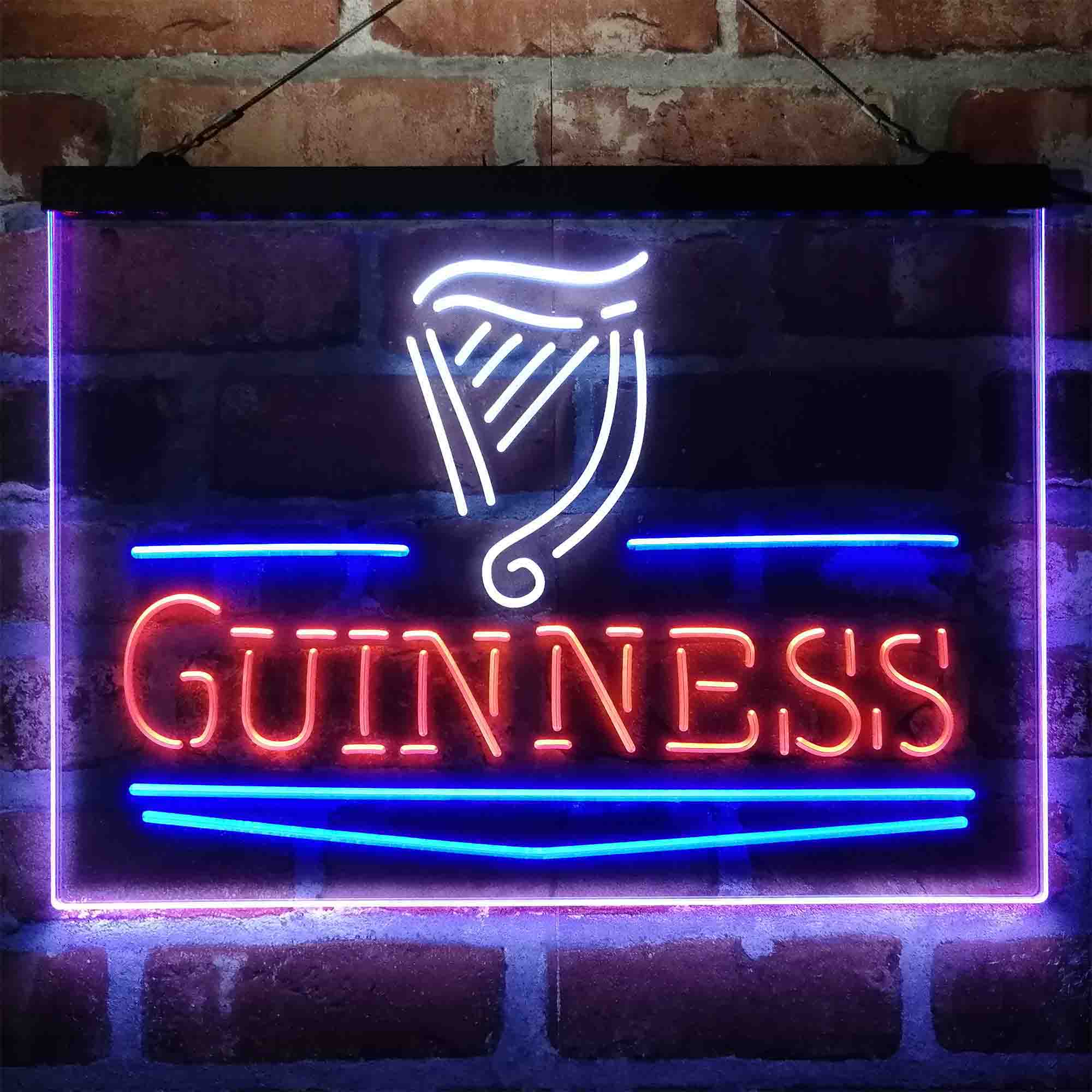 Guinness Classic Neon 3-Color LED Sign