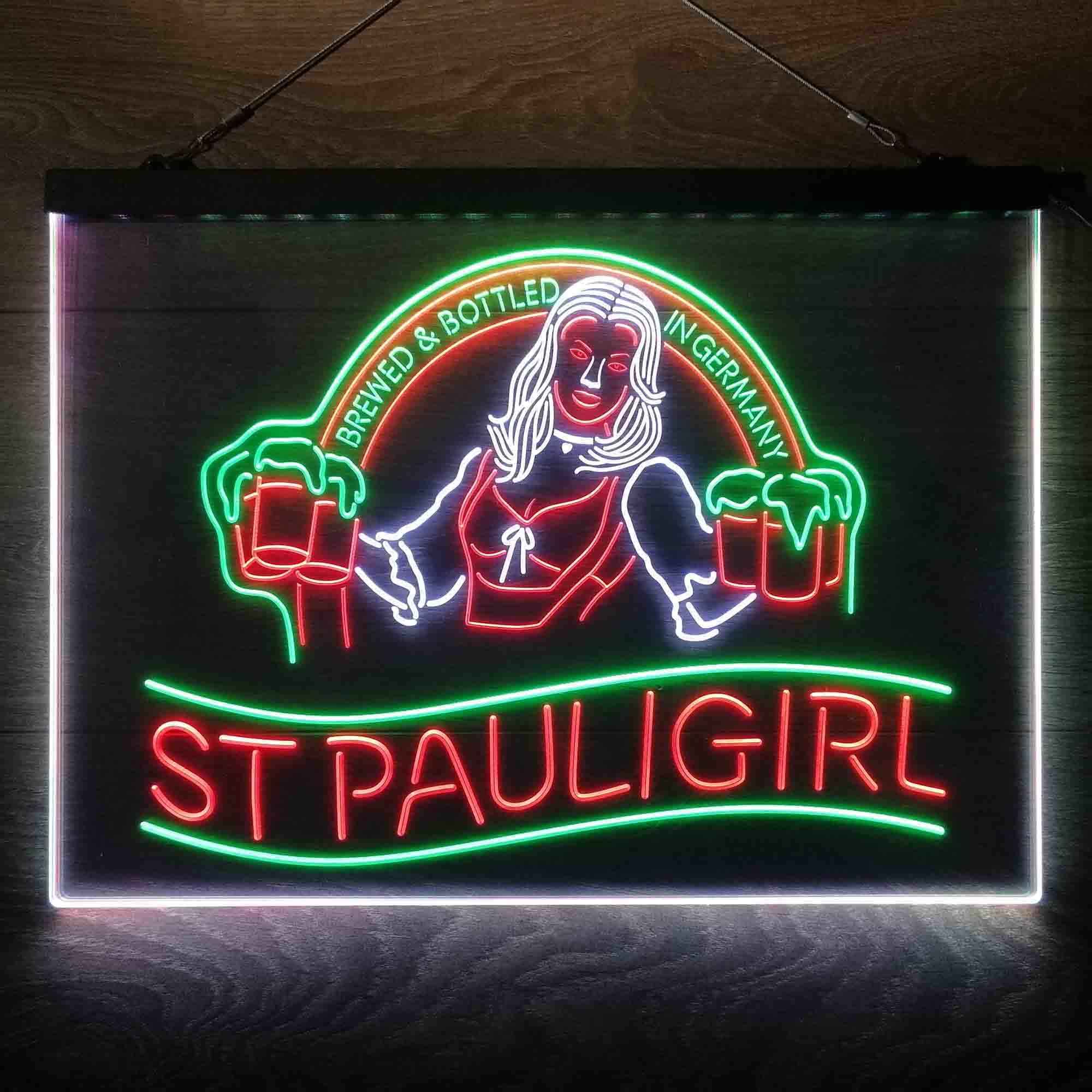 St. Paul Girl Neon 3-Color LED Sign