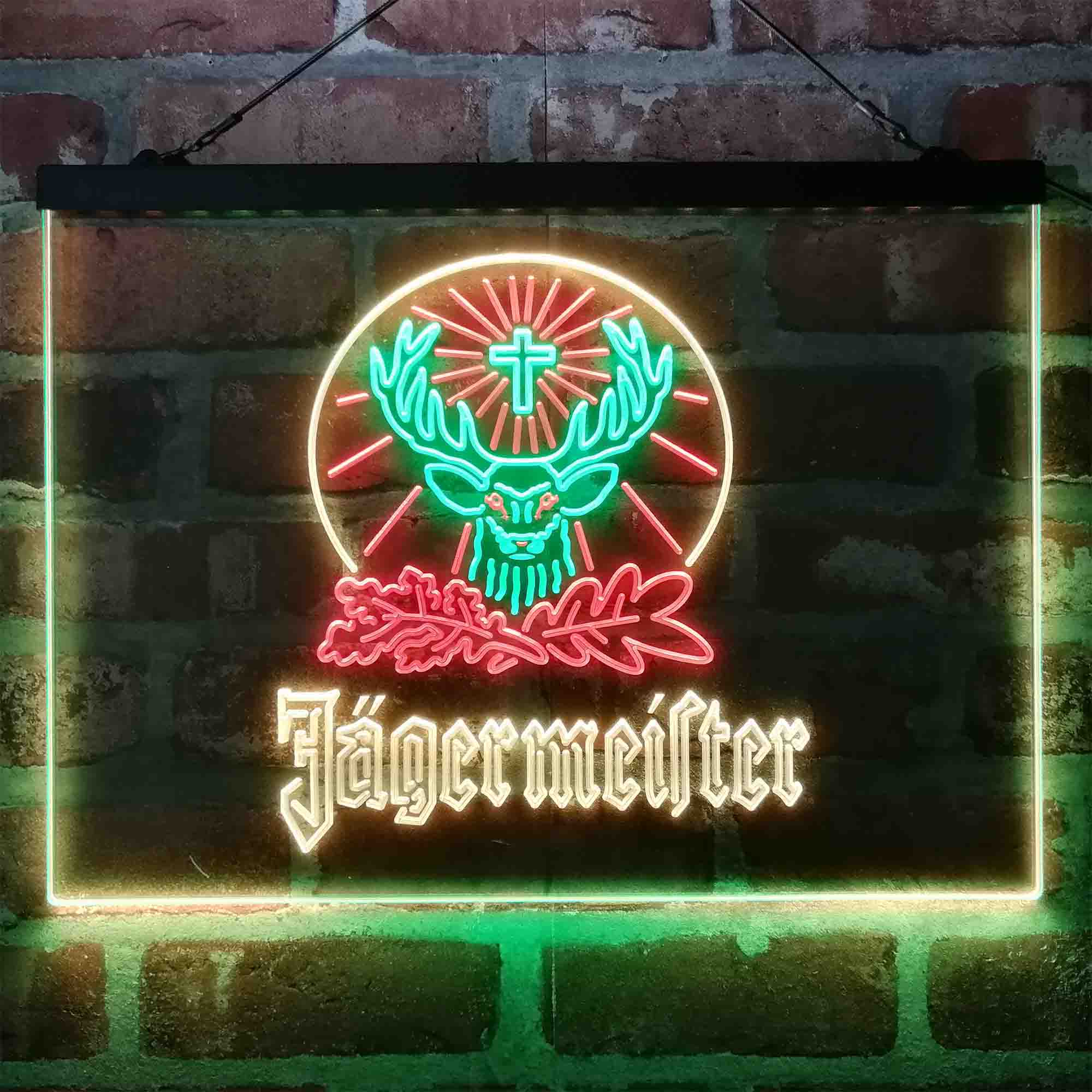 Jagermeisters Deer Neon 3-Color LED Sign
