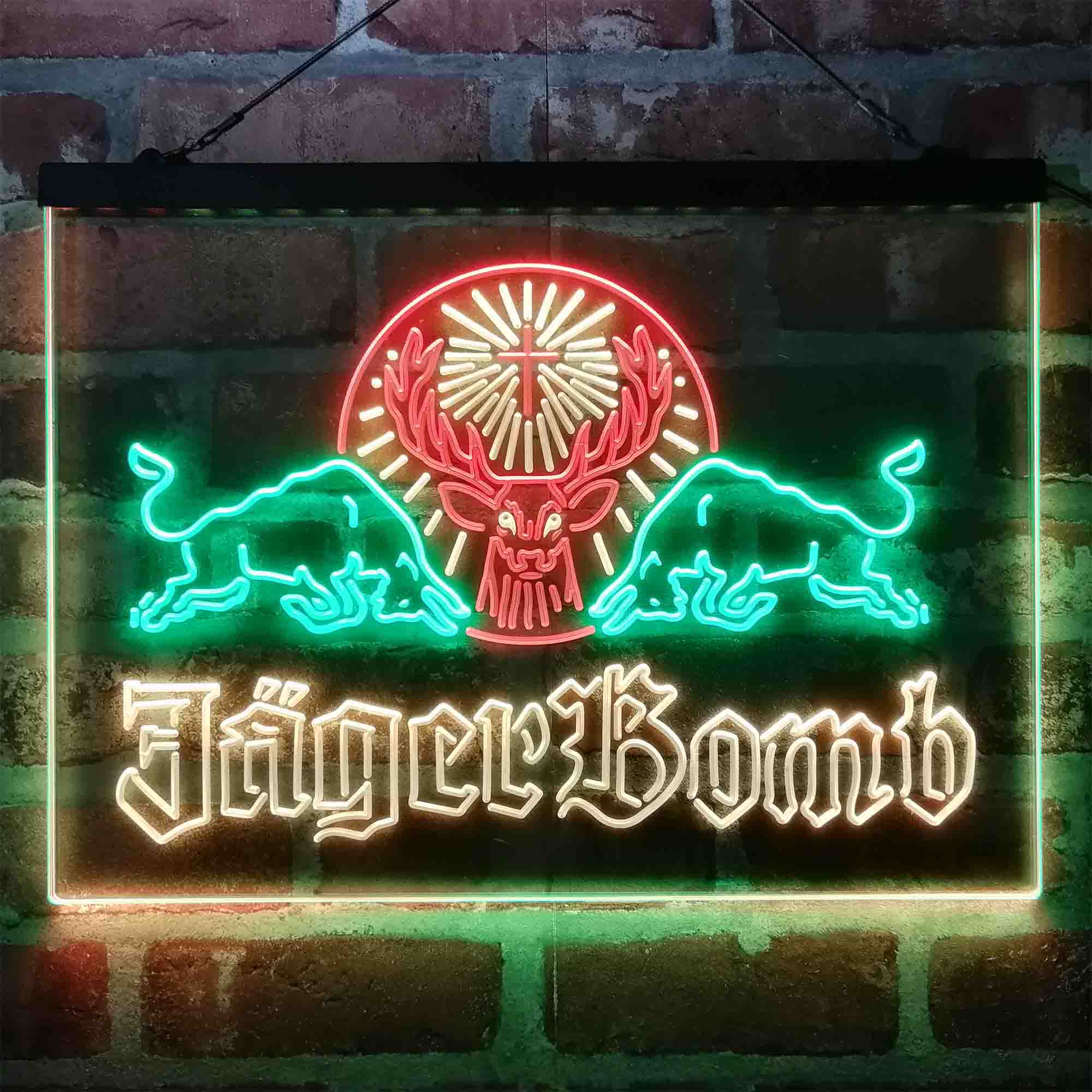 Jagerbomb Bull Shot Neon-Like LED Sign