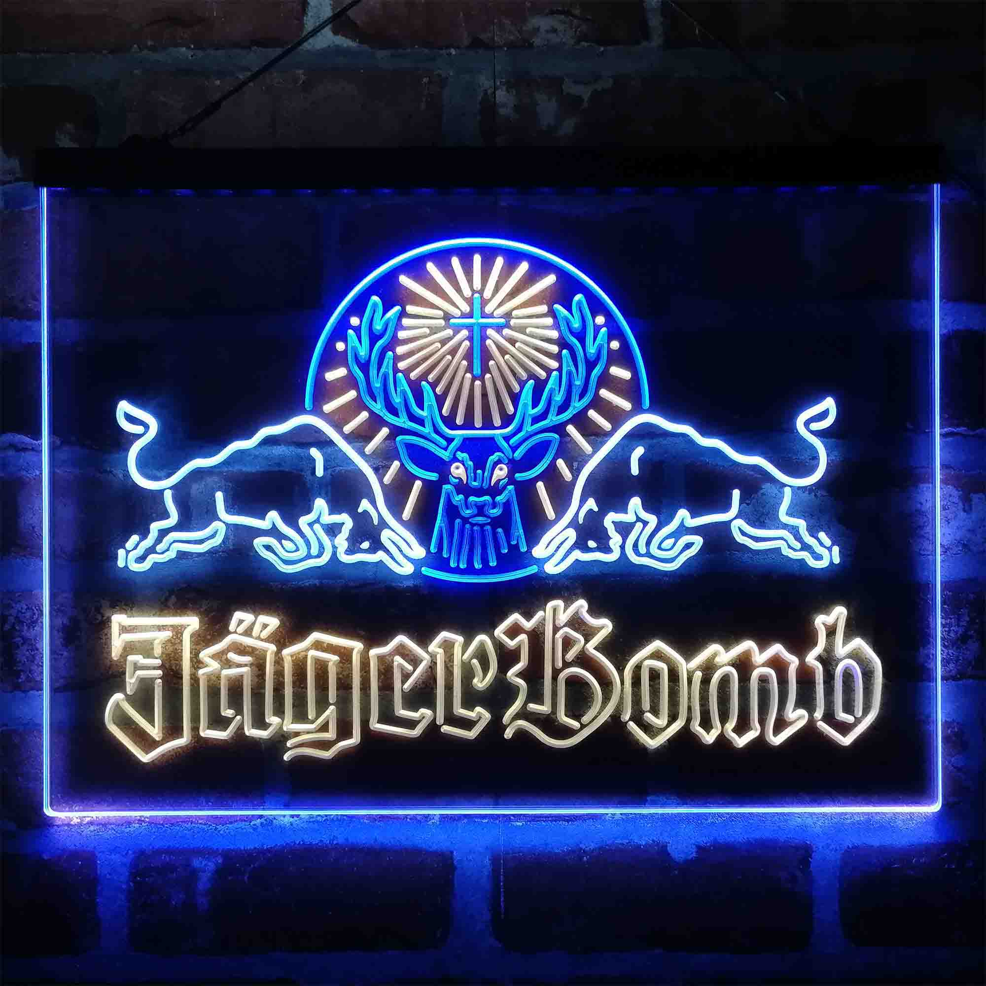 Jagerbomb Bull Shot Neon-Like LED Sign