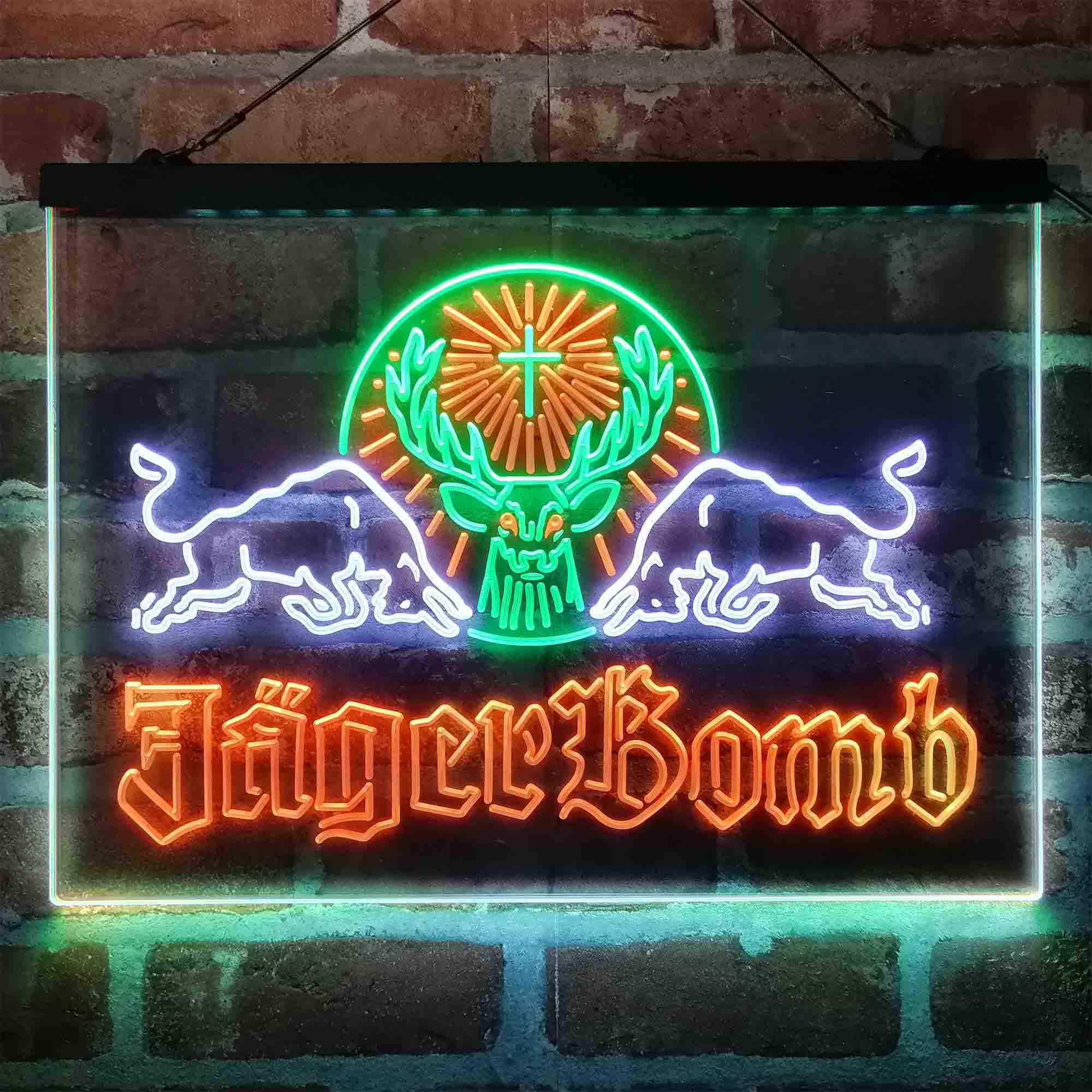 Jagerbomb Bull Shot Neon-Like LED Sign