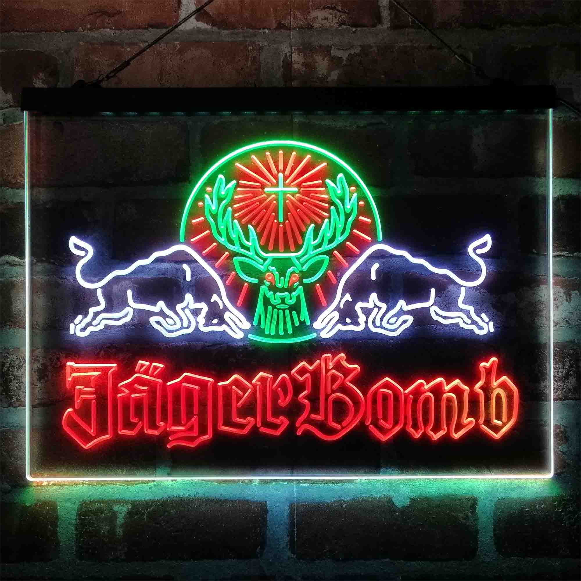 Jagerbomb Bull Shot Neon-Like LED Sign