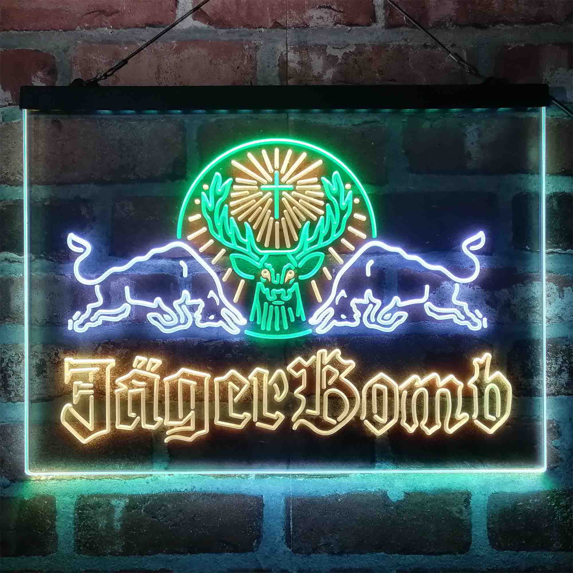 Jagerbomb Bull Shot Neon-Like LED Sign