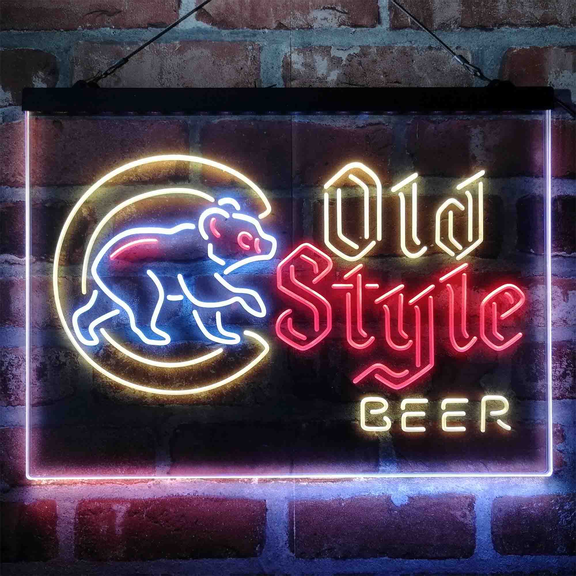 Personalized Chicago Cubs Old Style Bar Neon LED Sign - PRO LED SIGN