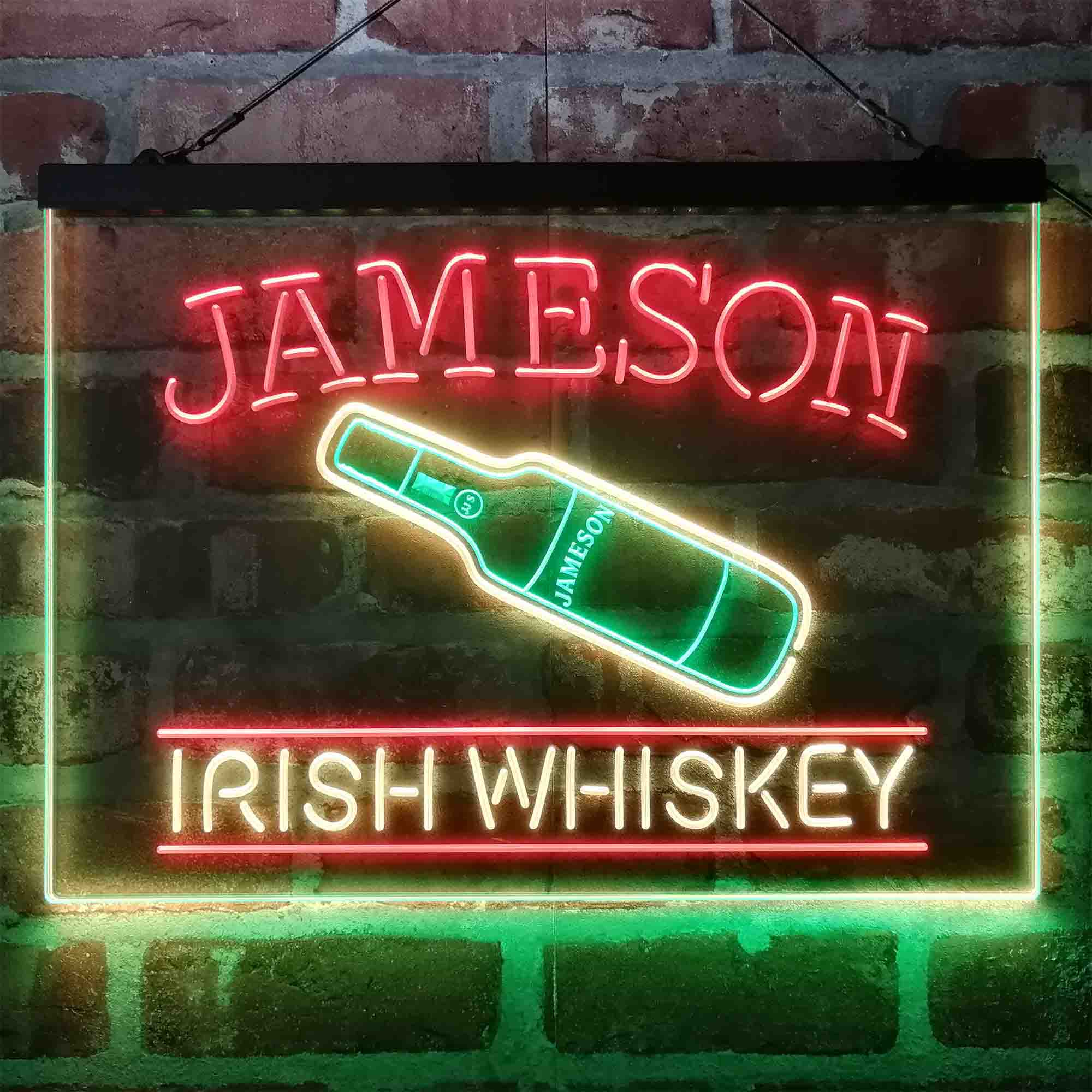 Jameson Irish Bar Neon 3-Color LED Sign