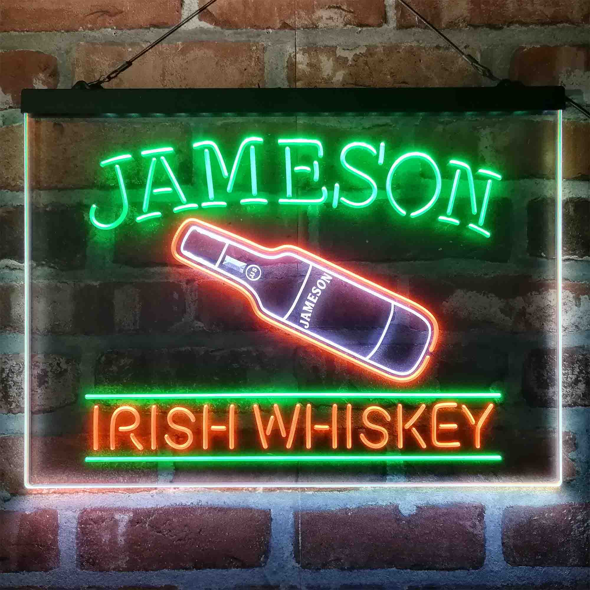 Jameson Irish Bar Neon 3-Color LED Sign