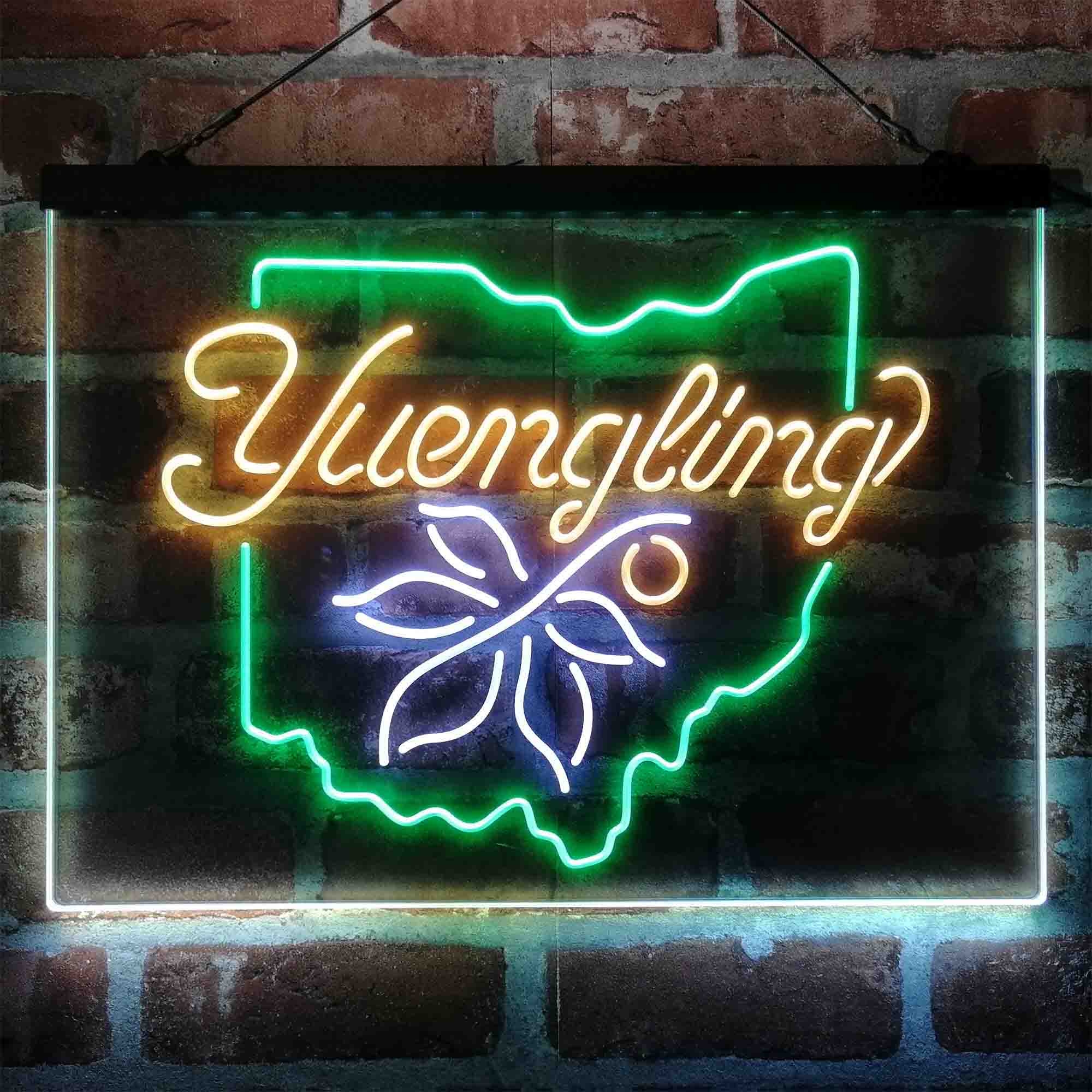 Yuengling Ohio State Buckeye Neon 3-Color LED Sign
