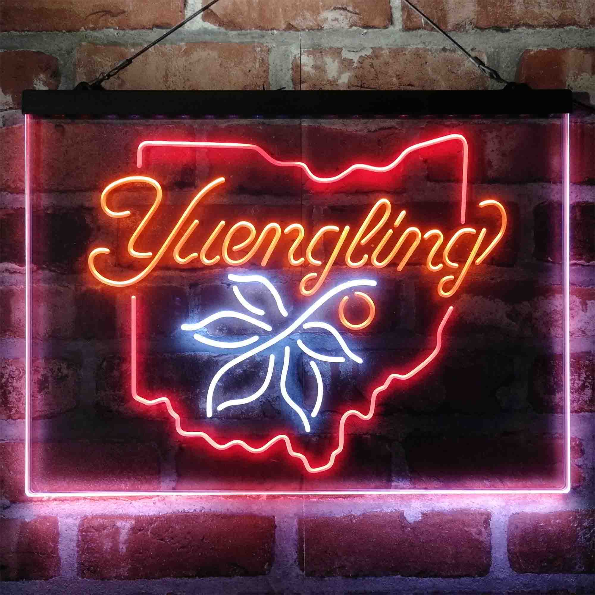 Yuengling Ohio State Buckeye Neon 3-Color LED Sign