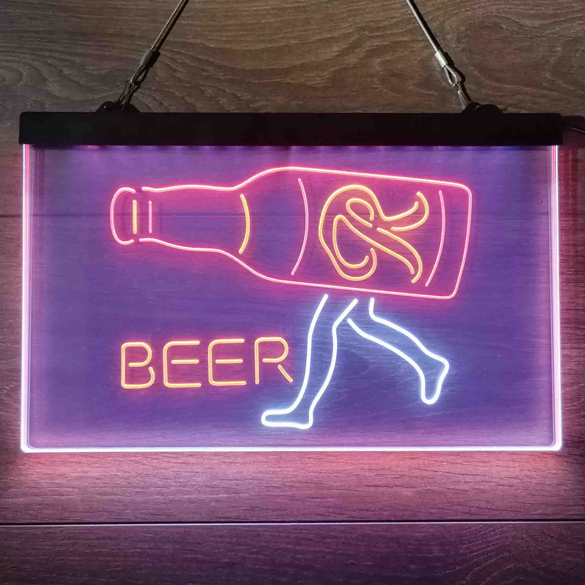 Rainier Beer Garage Neon 3-Color LED Sign