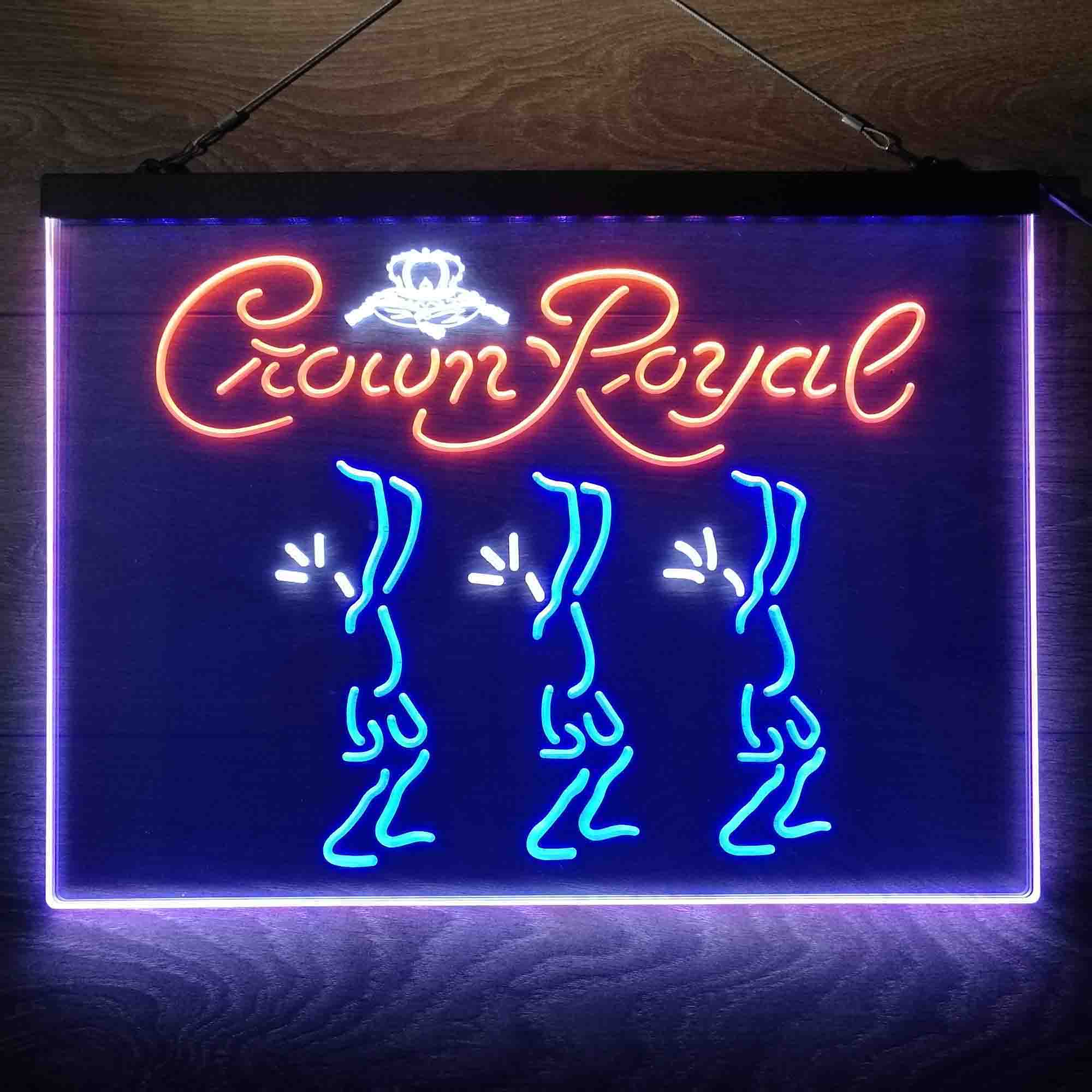 Crown Royal Beer Neon 3-Color LED Sign Neon 3-Color LED Sign