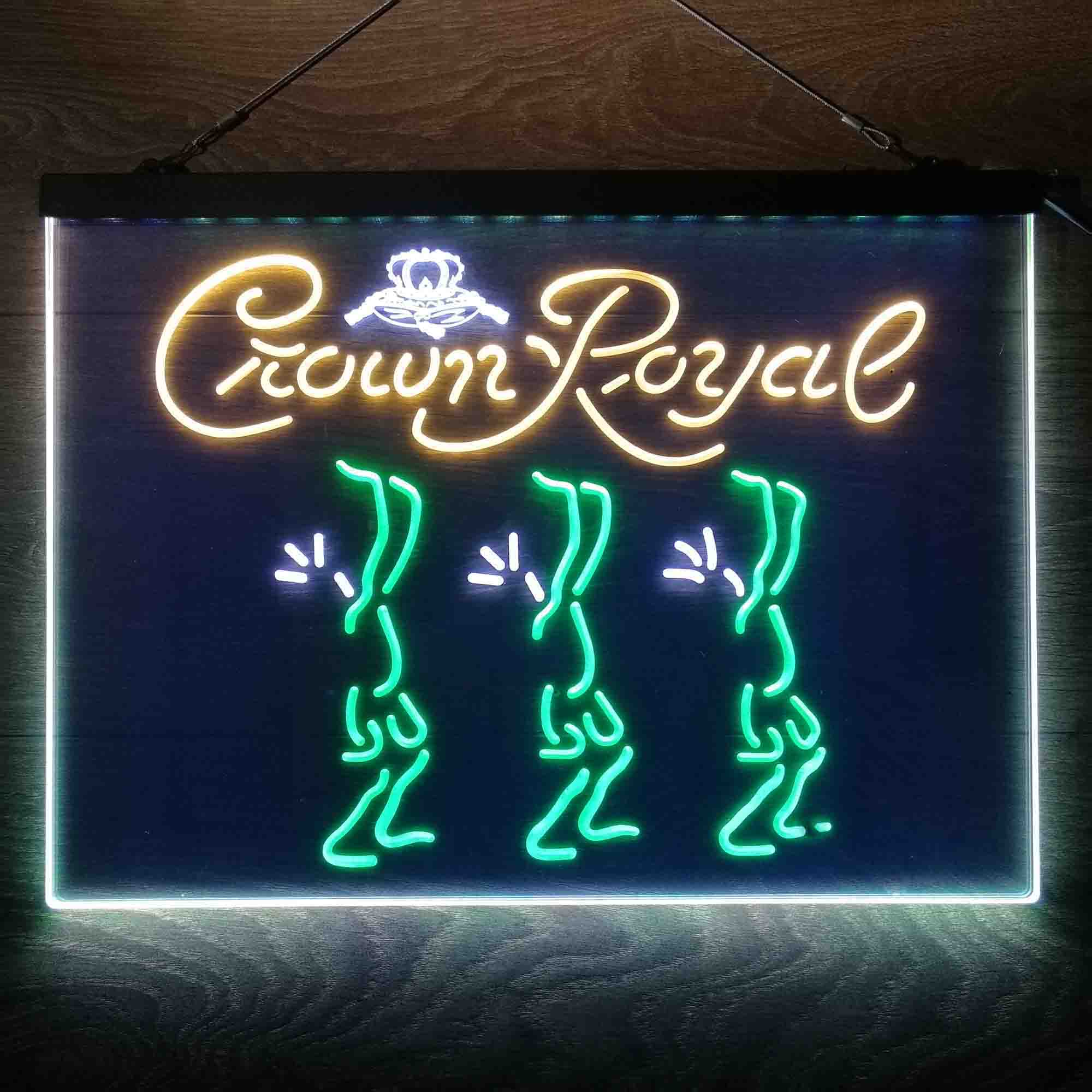 Crown Royal Beer  Neon 3-Color LED Sign