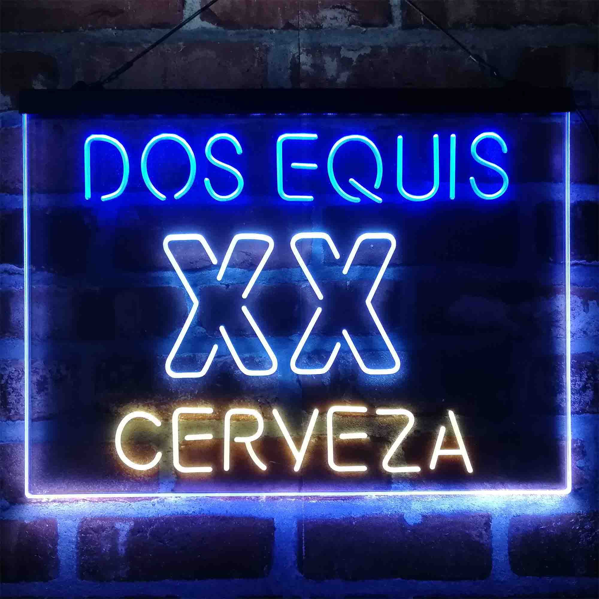 Dos Equis XX Cerveza Neon 3-Color LED Sign Neon 3-Color LED Sign