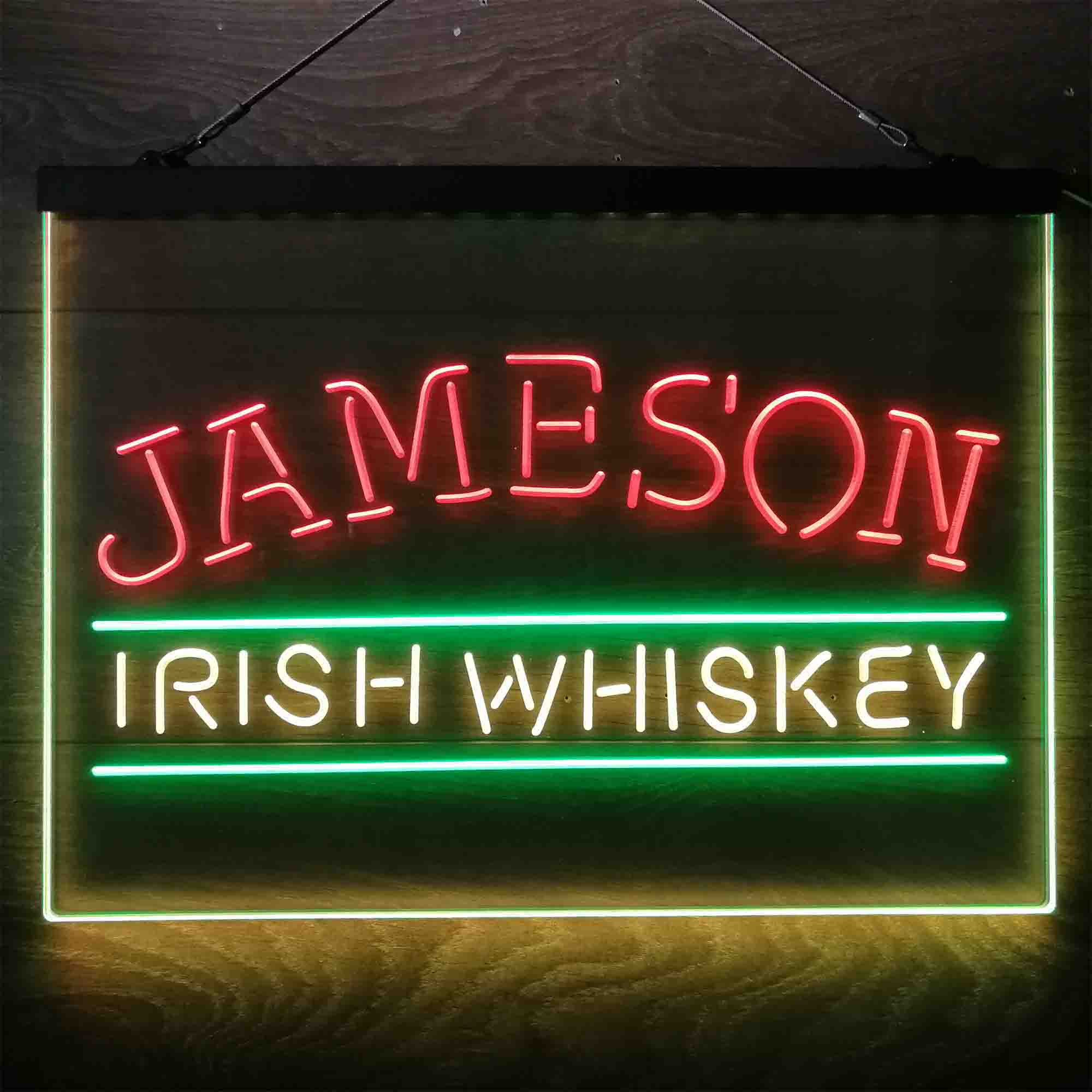 Jameson Irish Whiskey  Neon 3-Color LED Sign