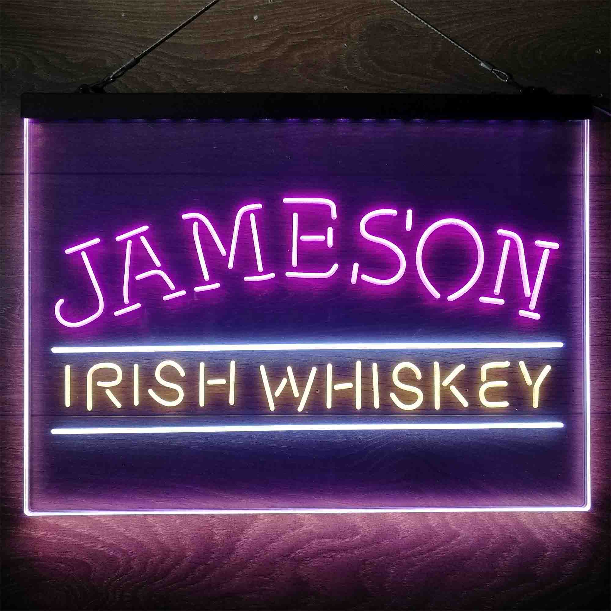 Jameson Irish Whiskey Neon 3-Color LED Sign Neon 3-Color LED Sign