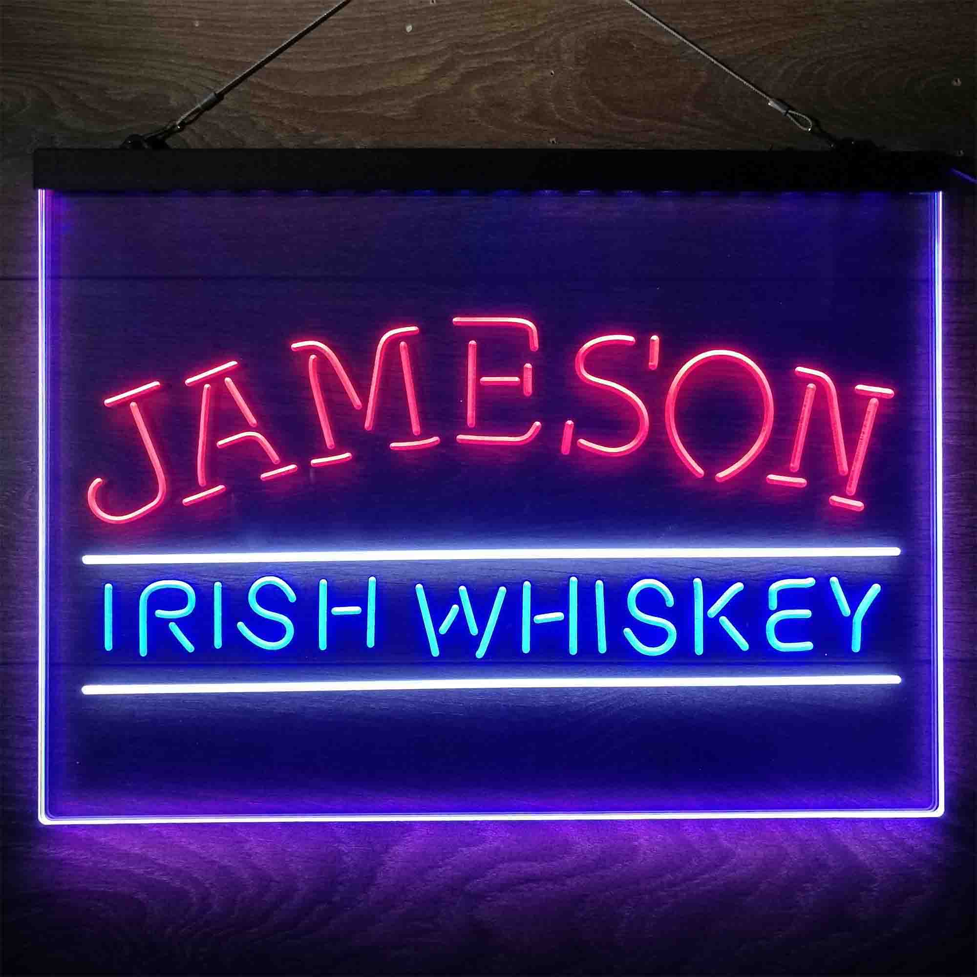 Jameson Irish Whiskey  Neon 3-Color LED Sign