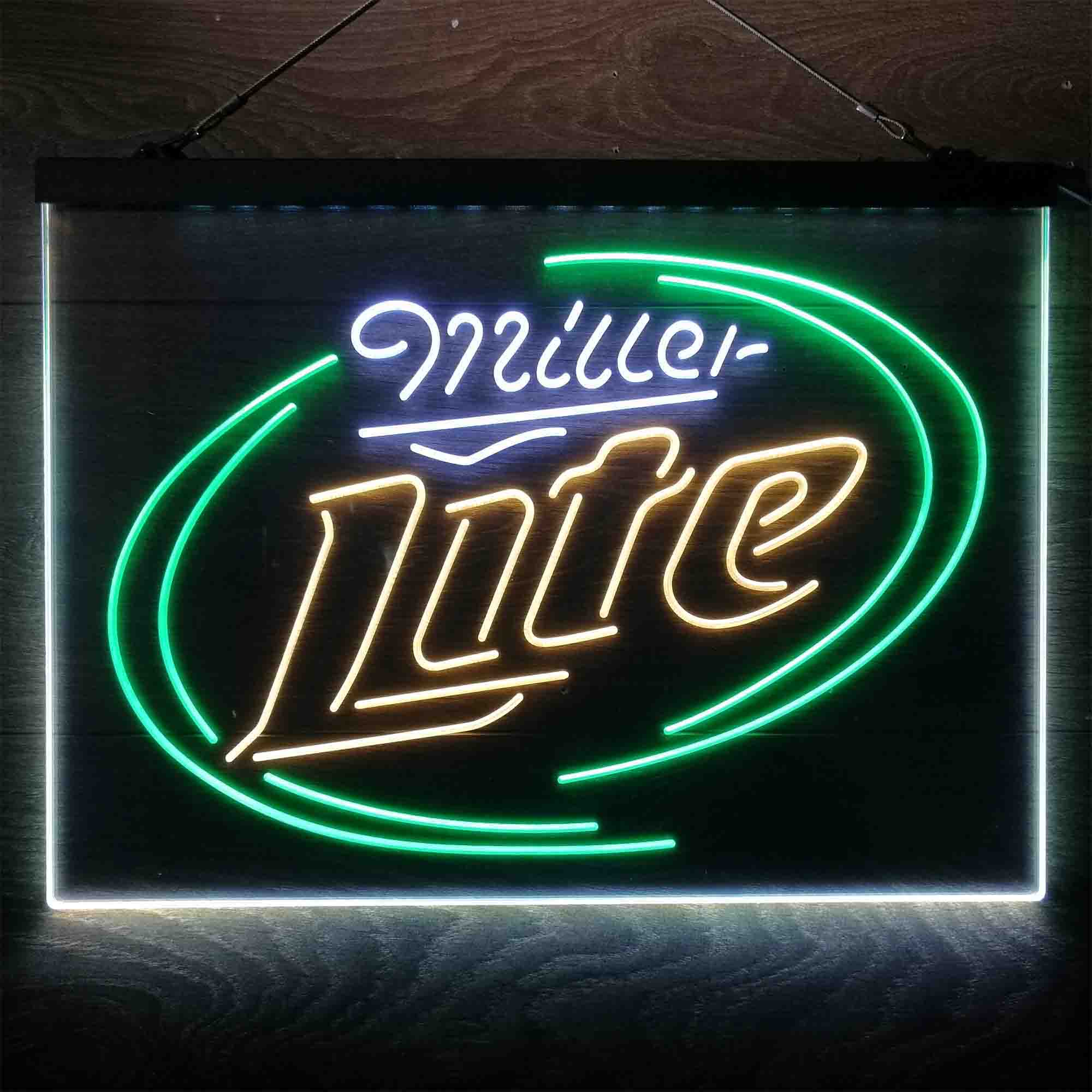 Miller Lite Classic  Neon 3-Color LED Sign