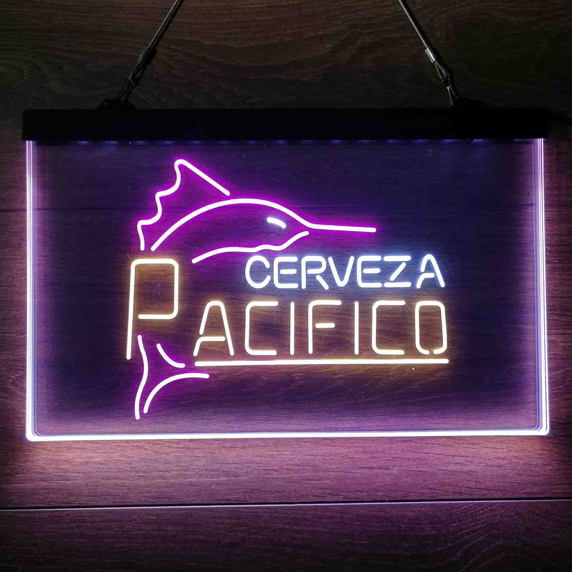Cerveza Pacifico Large Marlin  Neon 3-Color LED Sign