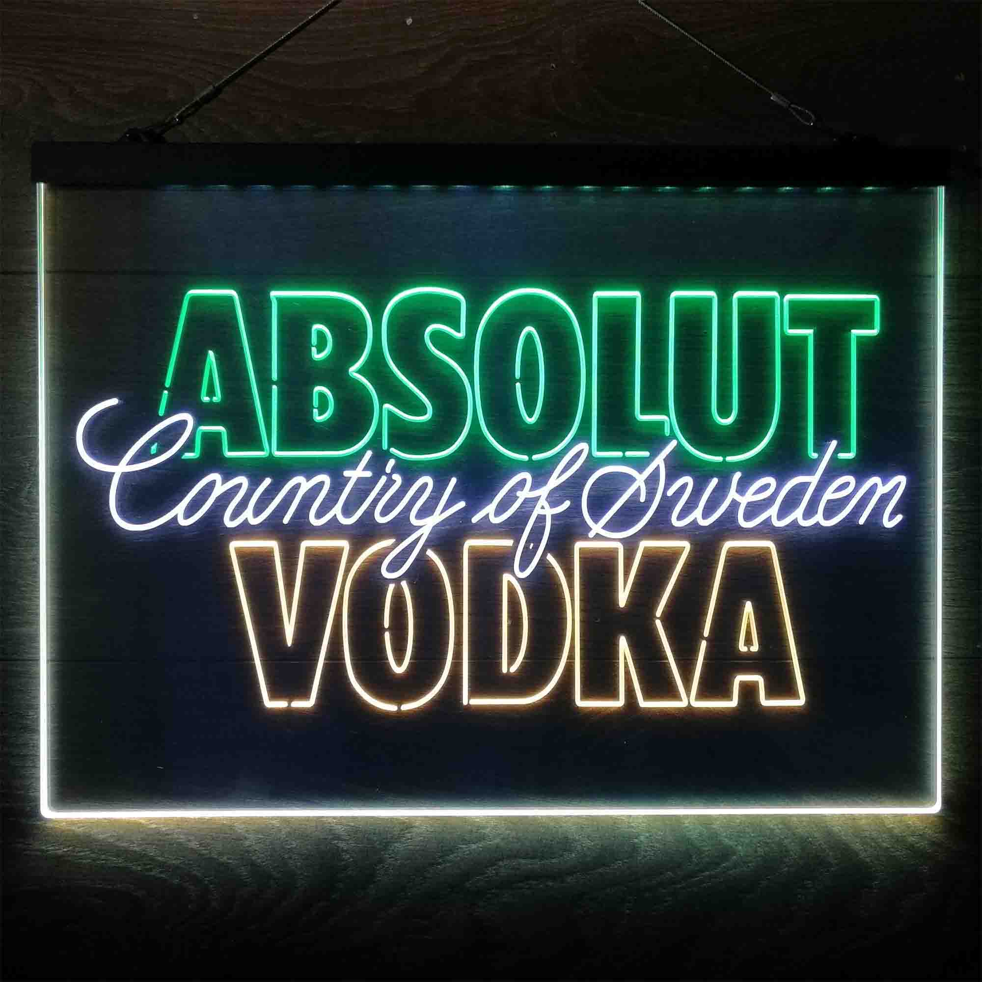 Absolut vodka  Neon 3-Color LED Sign