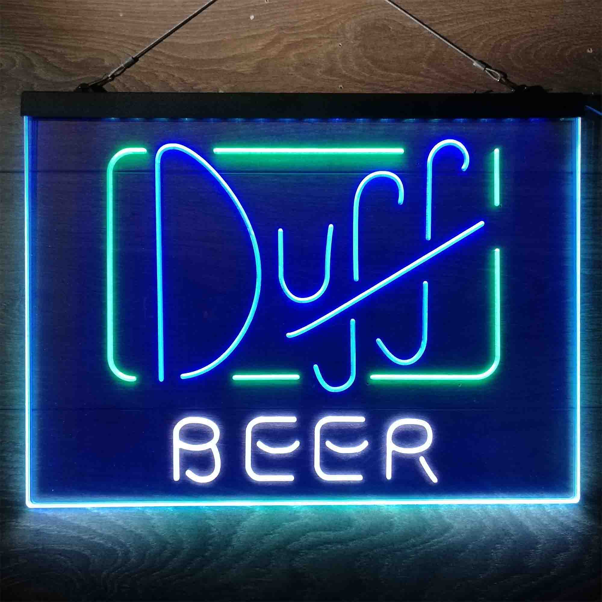 Duff Beer Simpsons Neon LED Sign 3-Colors