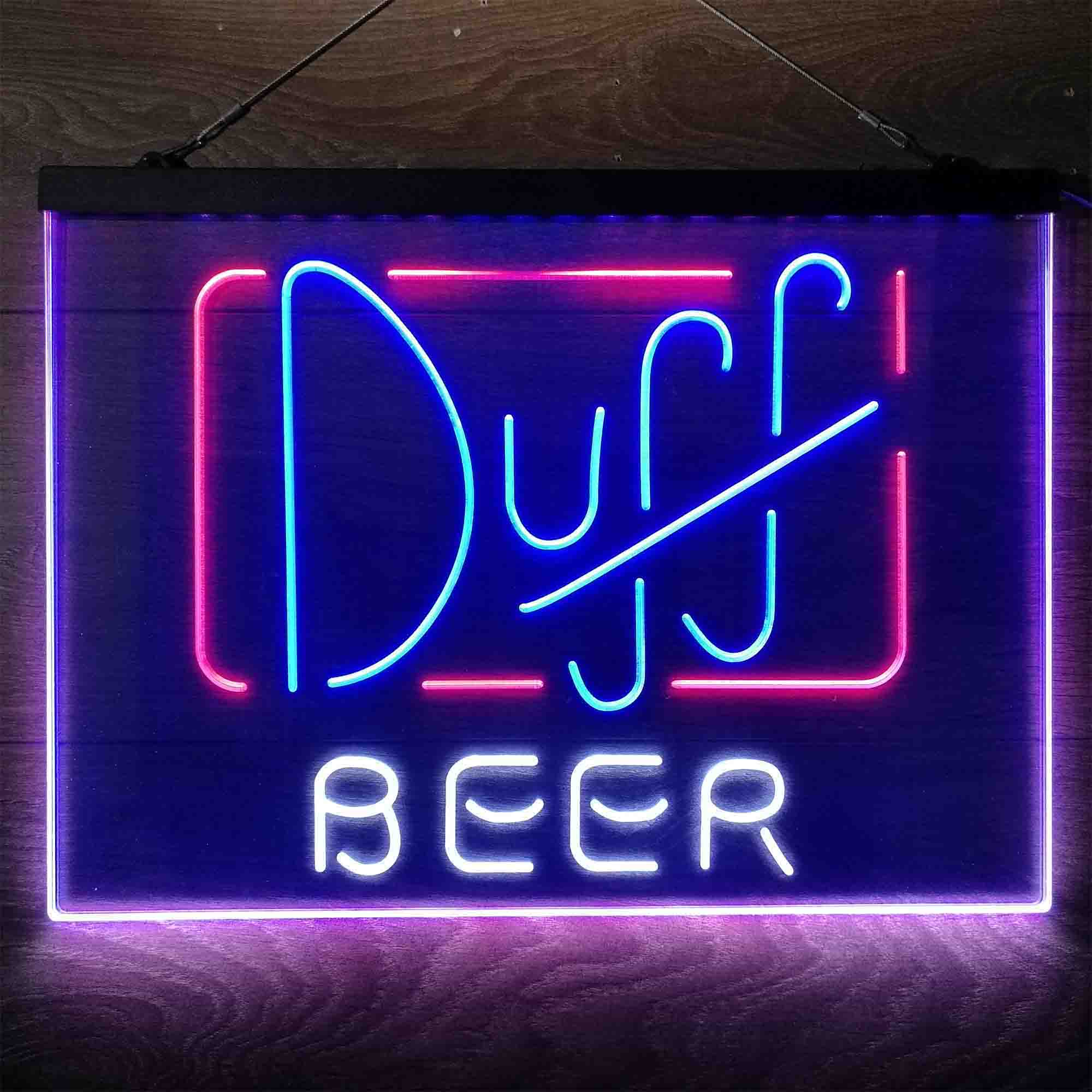 Duff Beer Simpsons Neon LED Sign 3-Colors