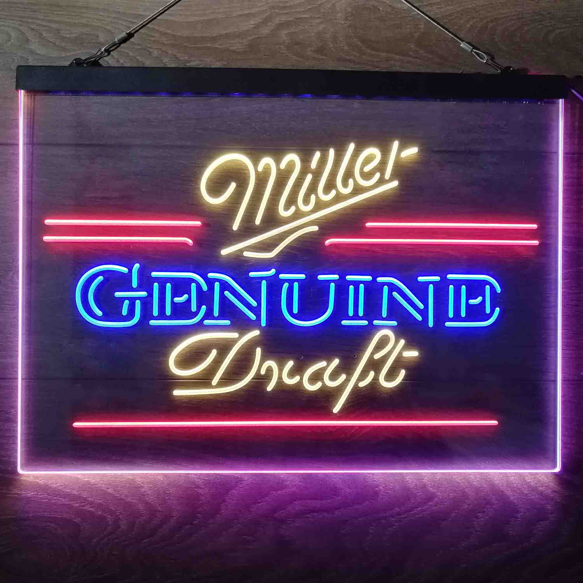 Miller Genuine Draft Neon 3-Color LED Sign Neon 3-Color LED Sign